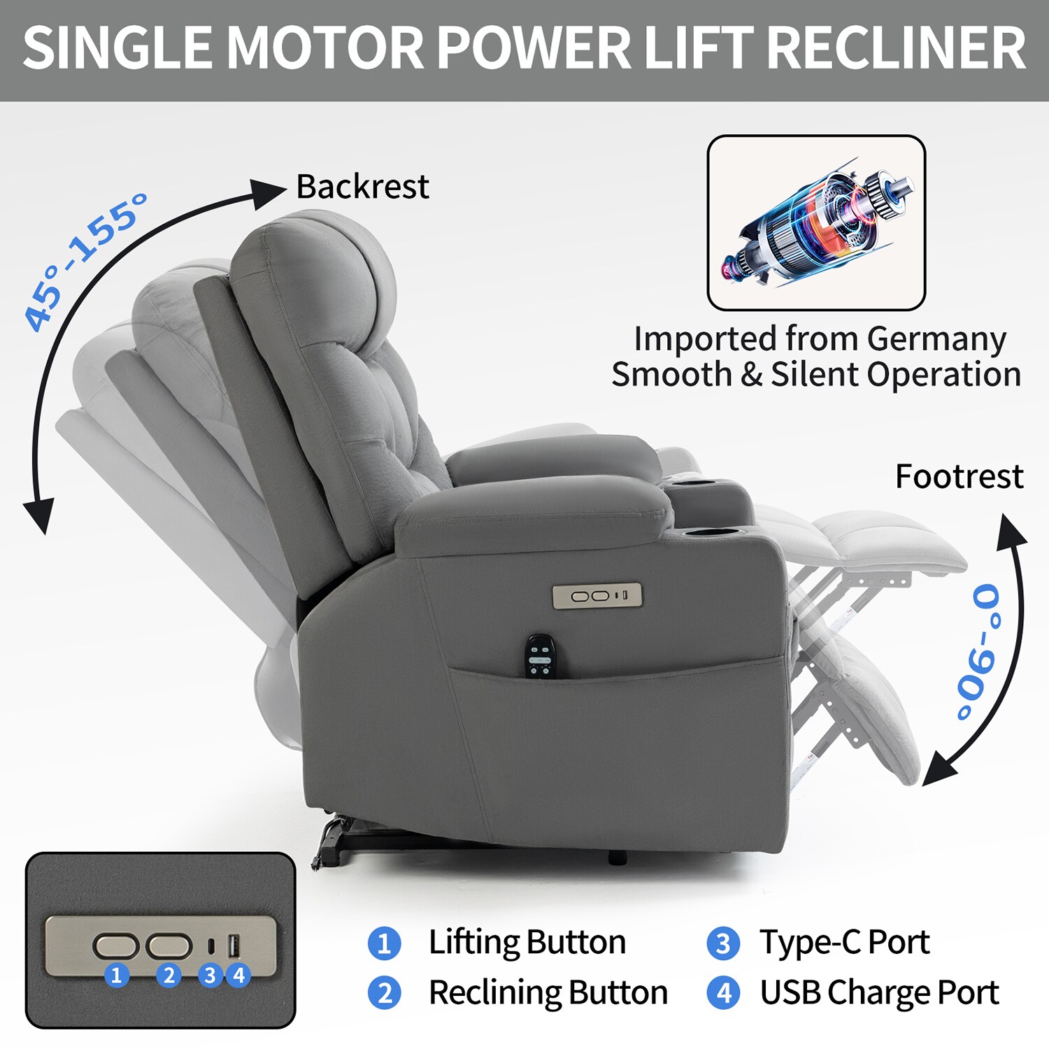 Sumyeg OR-PP038535BAA recliners - View #6