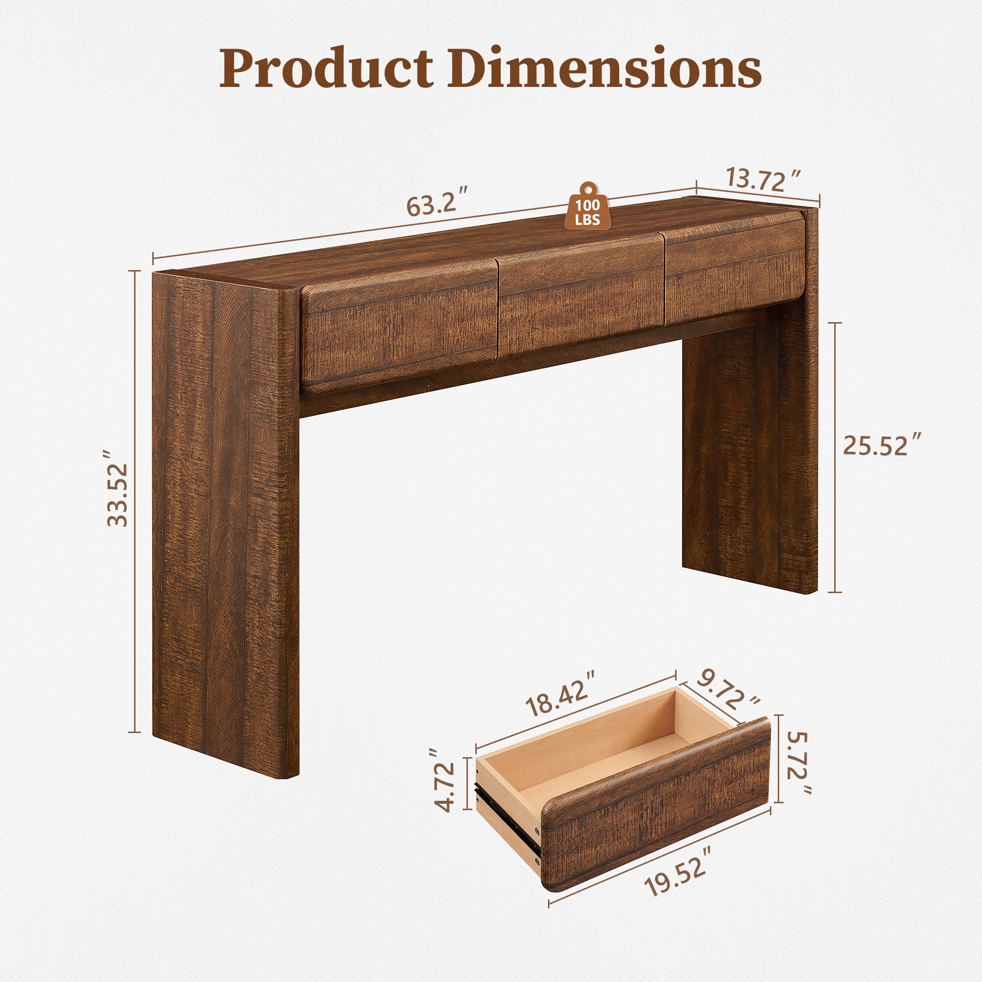 OKD YJ000014-RBW-LS Console-Sofa-Tables - View #2