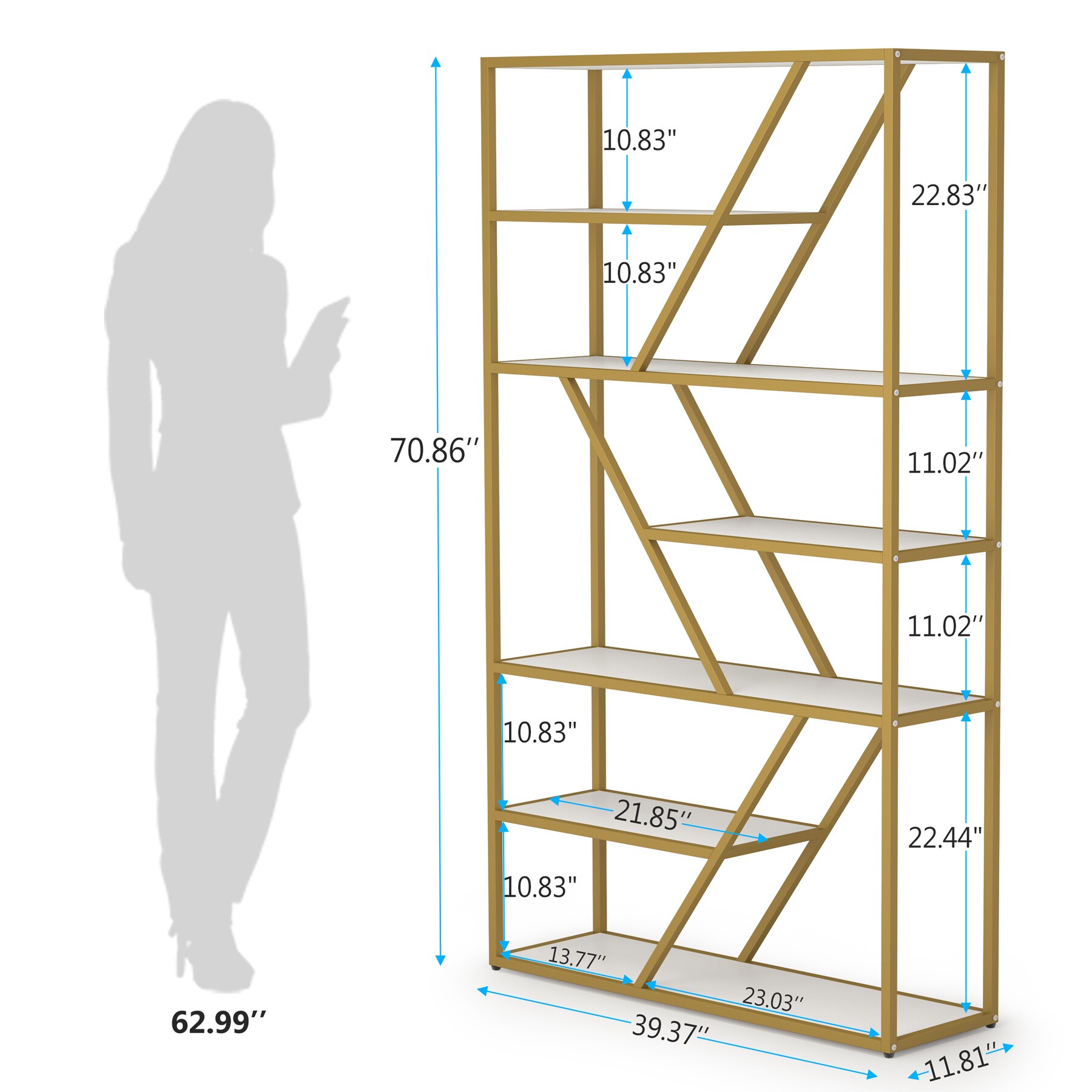 Tribesigns HOGA-CJ159 bookcases - View #7