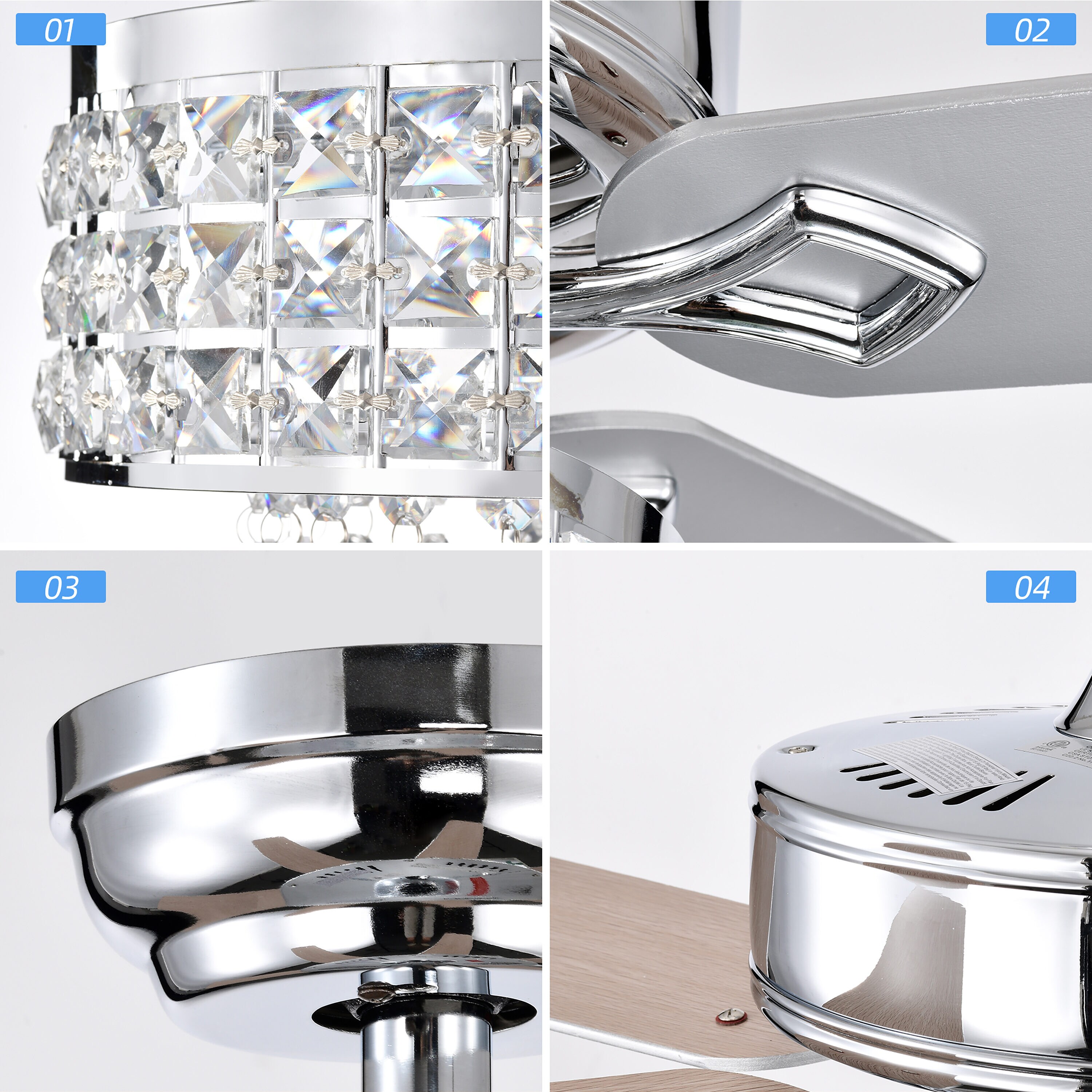 BANSA ROSE HM-SJ5204ACCR Ceiling-Fans - View #7