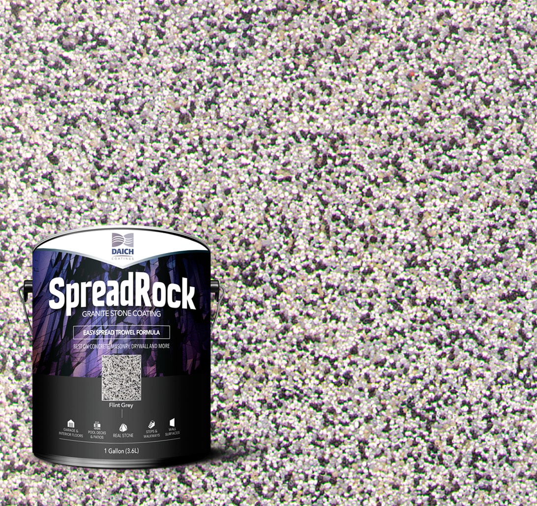 Daich SPR-FG-004 SpreadRock Flint Gray Satin Interior/Exterior Anti-Skid Porch and Floor paint ( 1-gallon )