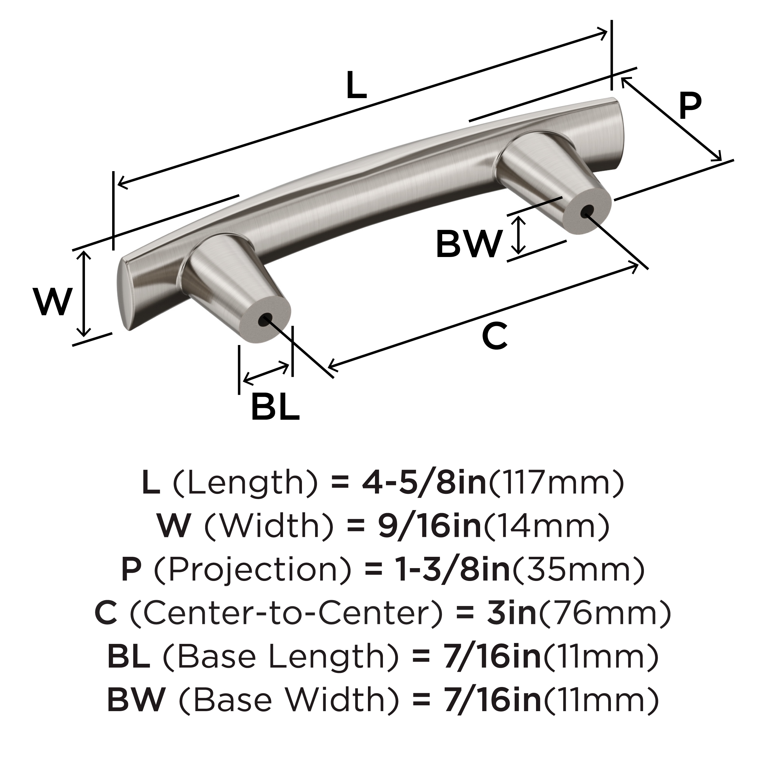 Amerock 10VMP37309G10 Cabinet-Pulls - View #3