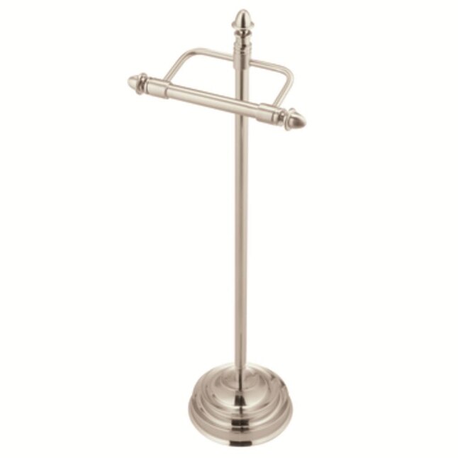 Moen Stockton(Csi) Brushed Nickel Freestanding Pivot Toilet Paper Holder Moen Stockton(Csi) Brushed Nickel Freestanding Pivot Toilet Paper Holder
