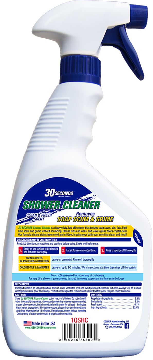 Clean Shower Shower Cleaner, Daily, Fresh Clean Scent 1 qt