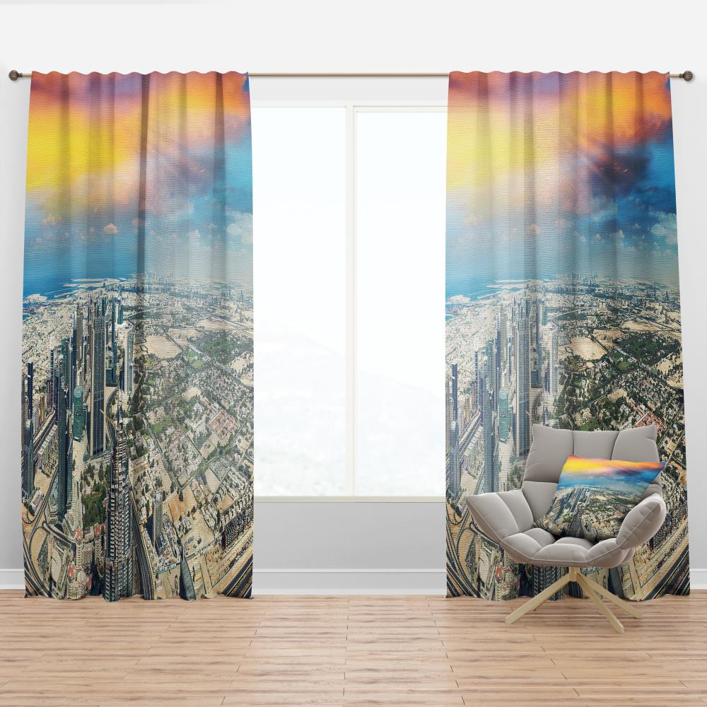 Designart CTN17282-52-95 95-Inches White Room darkening Thermal lined Rod pocket Single curtain panel