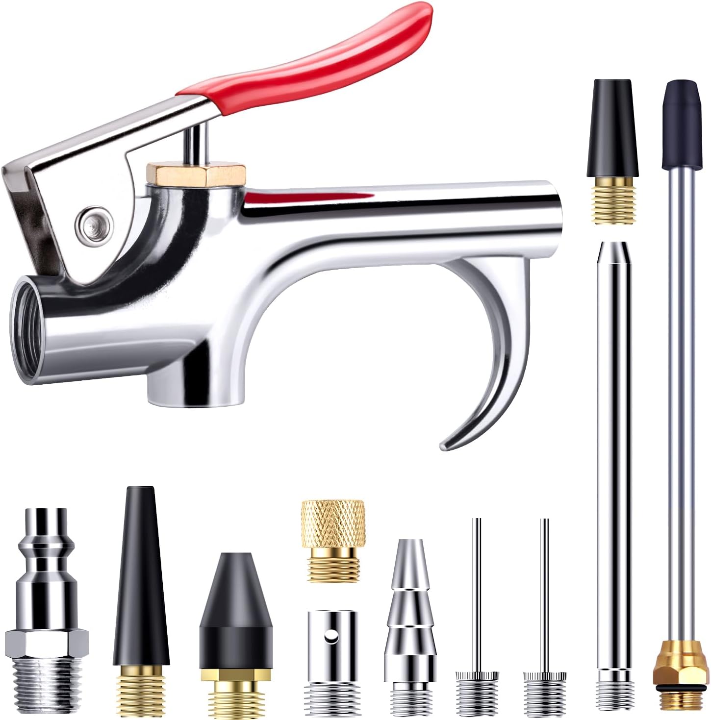 Etokfoks 13 Pcs 2 Way Connection Air Nozzle Blow hardware tool Set Air ...