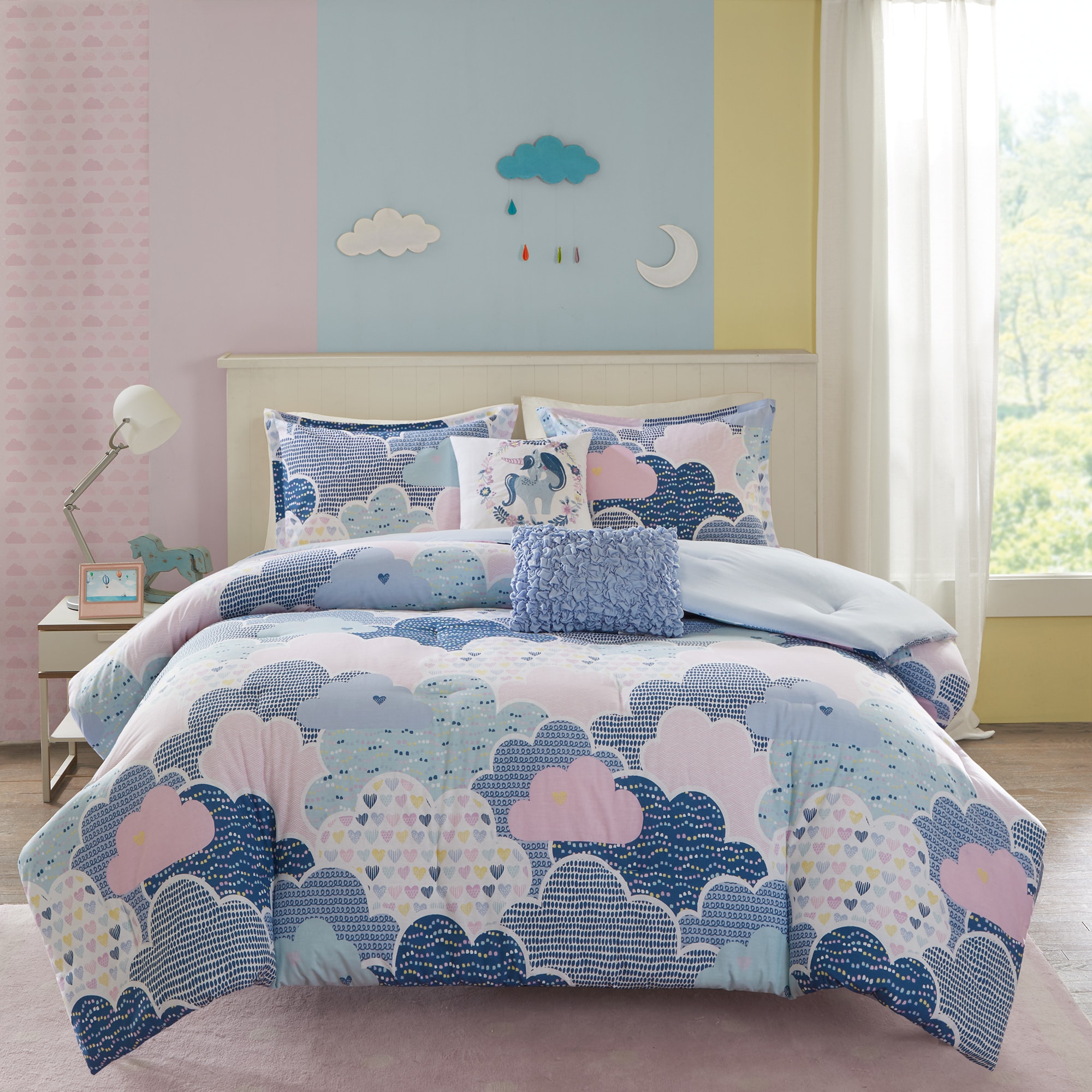 Urban Habitat Kids UHK10-0018 5 -Piece Blue Full/Queen Comforter Set