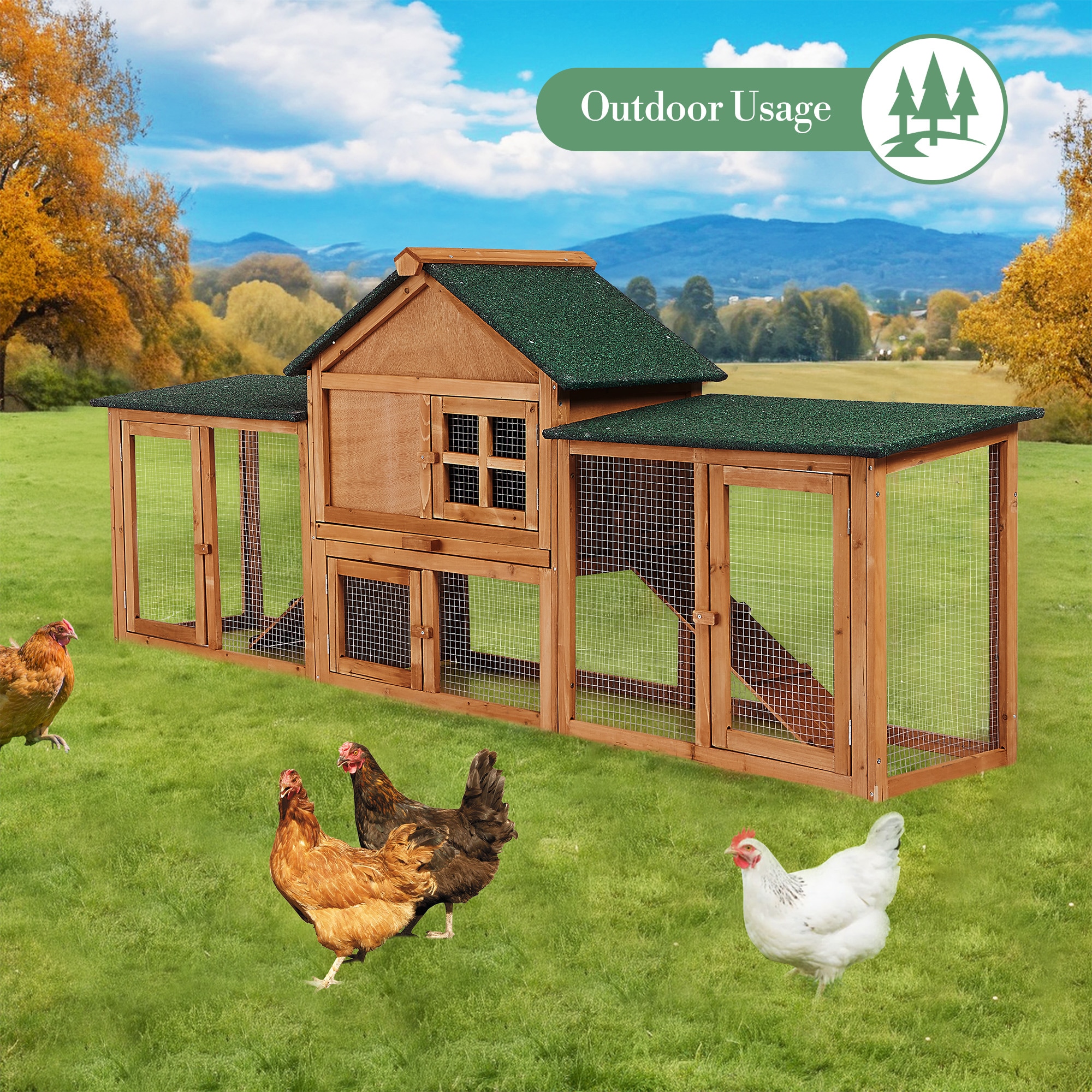 Garvee 09GXFCHBNL-467 Chicken-Coops-Rabbit-Hutches - View #4