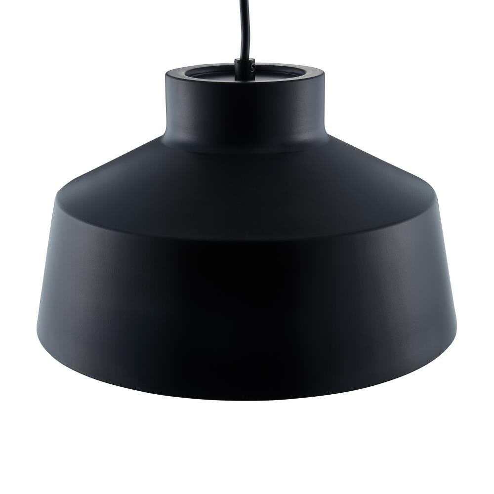 Boston Loft Furnishings ATG8228 Drayzen Black Mid-century Drum Medium Hanging Pendant light