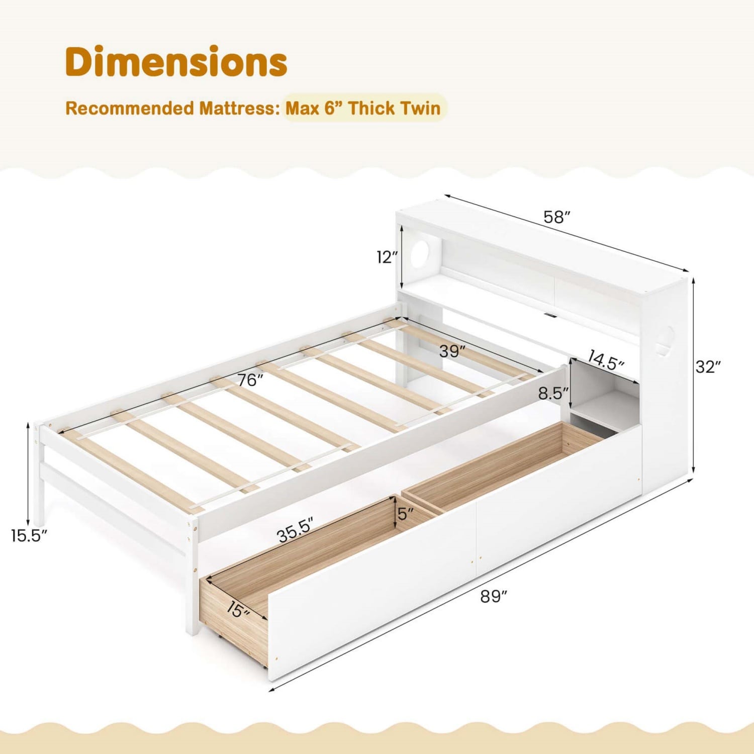 Costway CSHY004197 beds - View #3