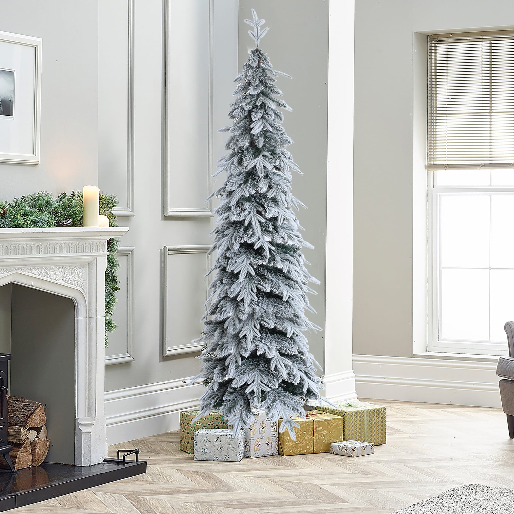 LuxenHome WHAP1782 Artificial-Christmas-Trees - View #3
