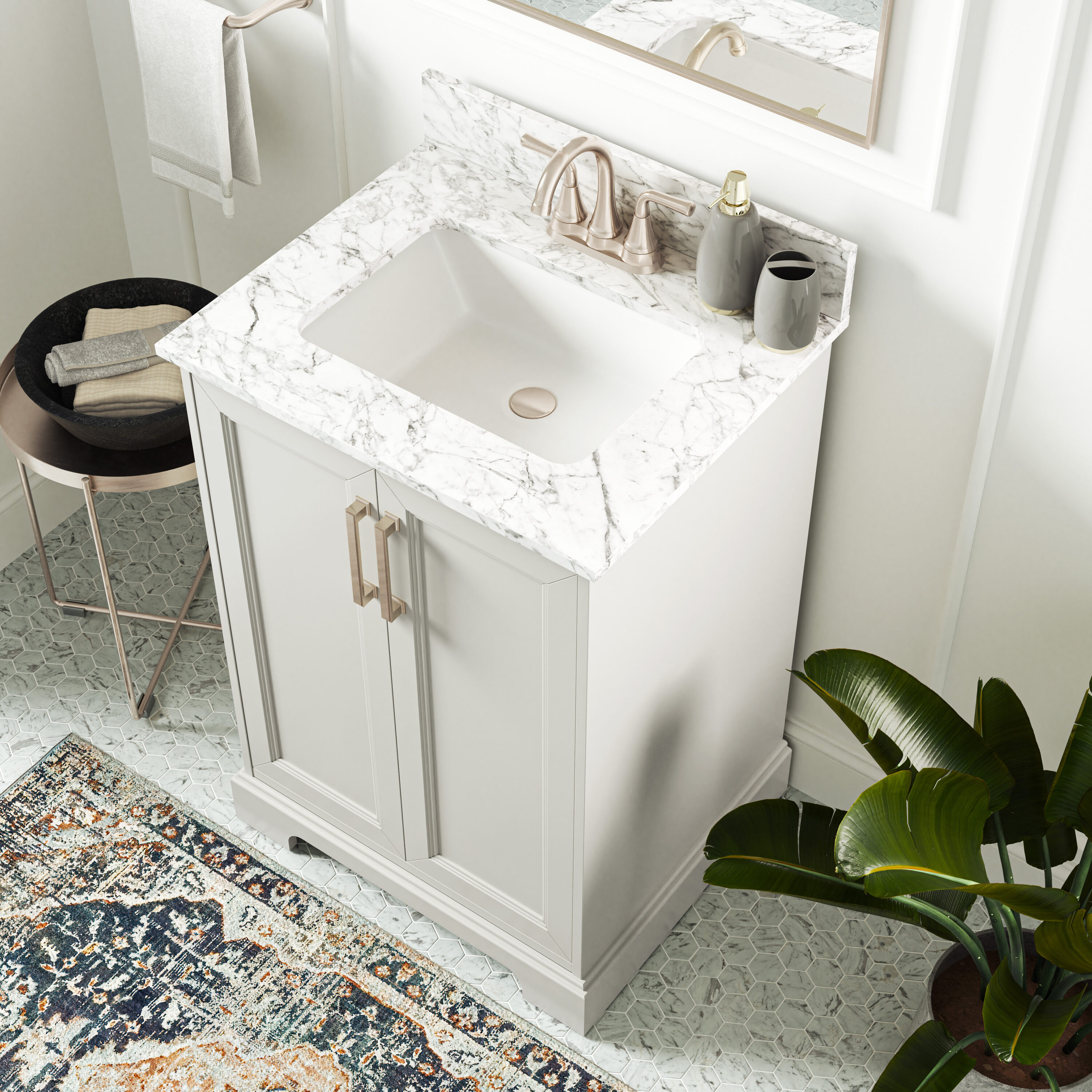 allen + roth LWS24TSVG Bath-Vanity-Combo - View #5