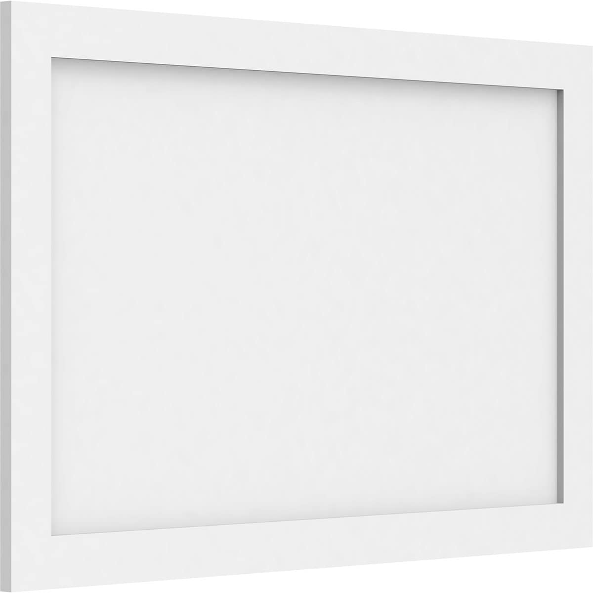 Ekena Millwork WALP34X22X062CNL 34-in x 22-in Smooth Paintable/Stainable White PVC Fretwork Wall Panel (