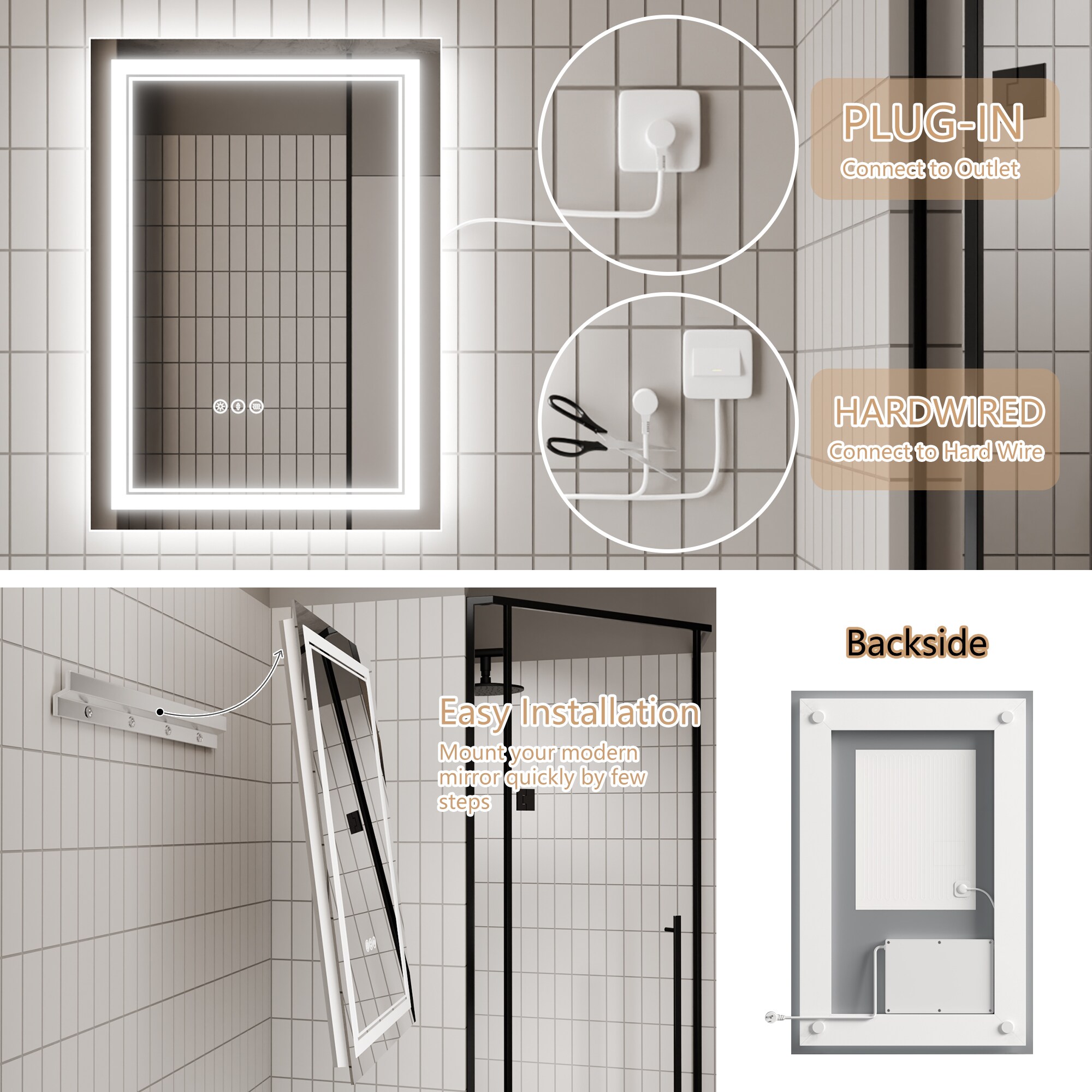 CASAINC JS-2030-2-X-E-WEIFEI Framed-Bath-Mirrors - View #12