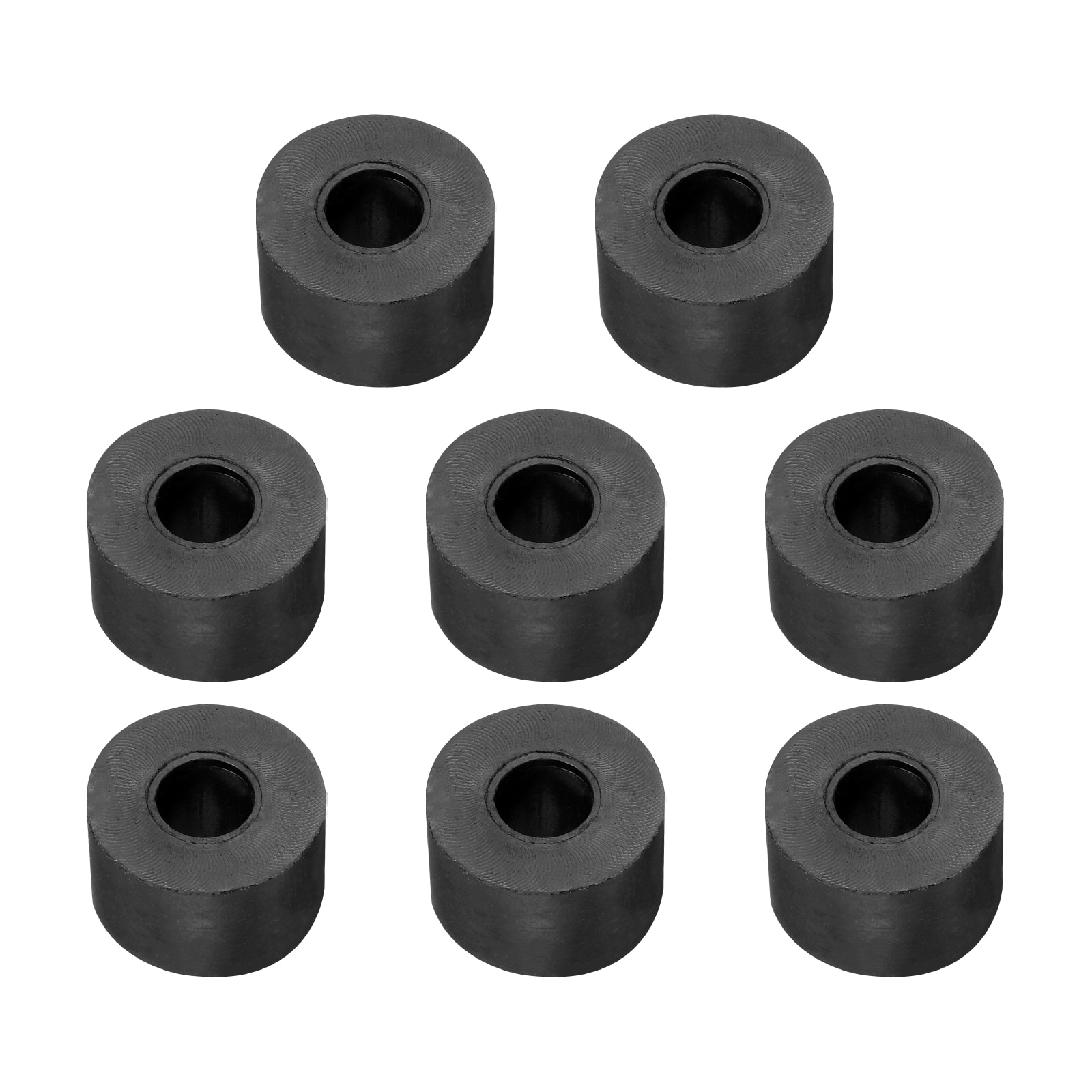 PATIKIL Rubber Spacer 8pcs Rubber Anti Vibration Foot Pad Bumper 1inch OD 0.2inch ID Count Sink Hole Washer Round Neoprene Bushings Spacer for Air Compressor Machinery Generator Car Black