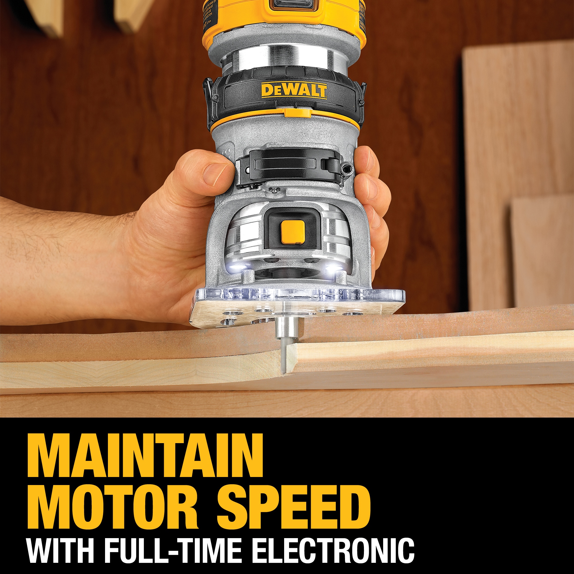 DEWALT 1/4-in 1.25-HP Variable Speed Fixed Corded Router in the at Lowes.com