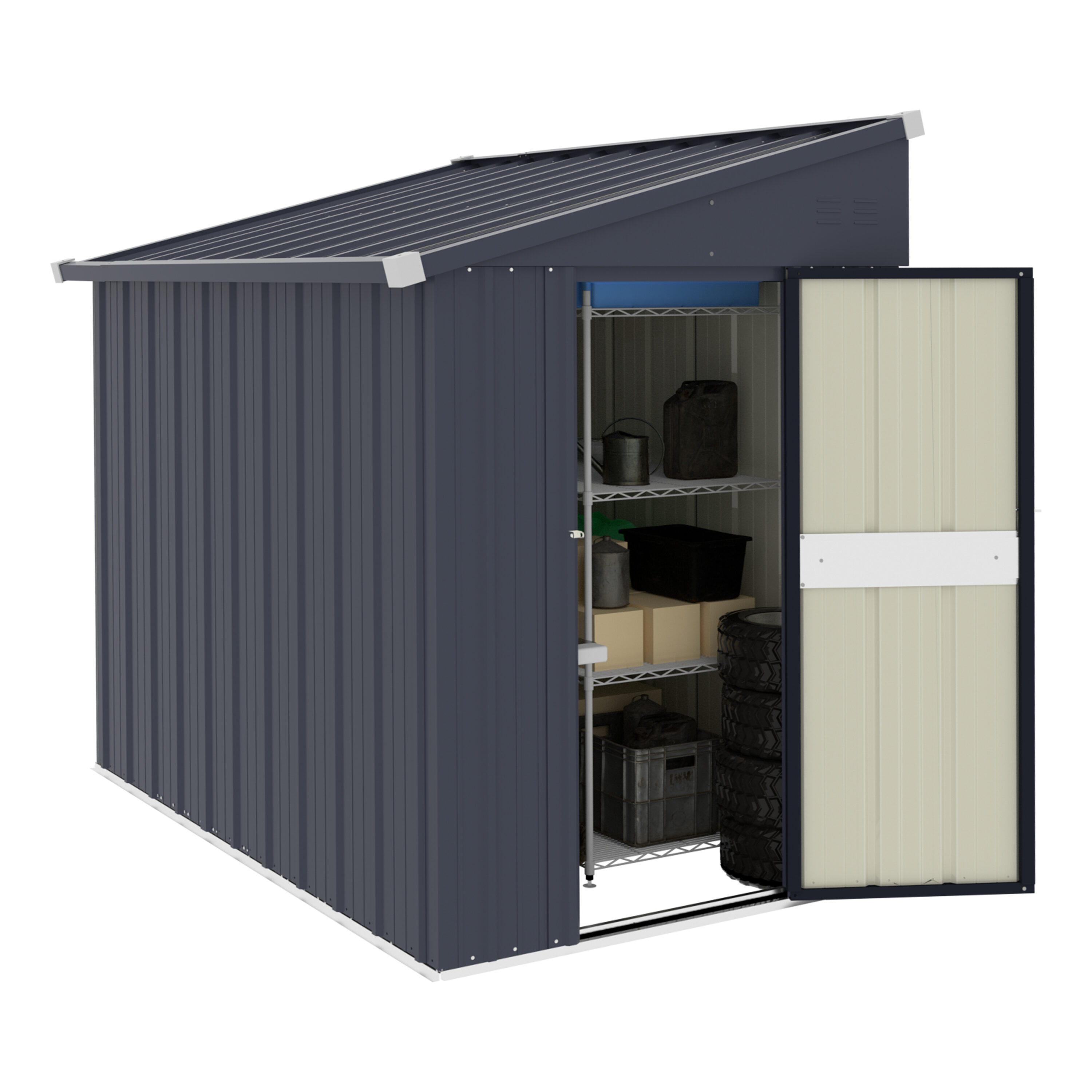 VEIKOUS PG0301-46-GE Metal-Storage-Buildings-Sheds - View #8