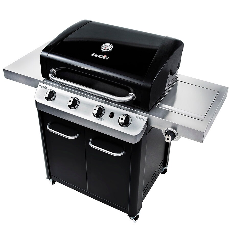 Char Broil Black and Stainless Steel 4 Burner Liquid Propane Gas