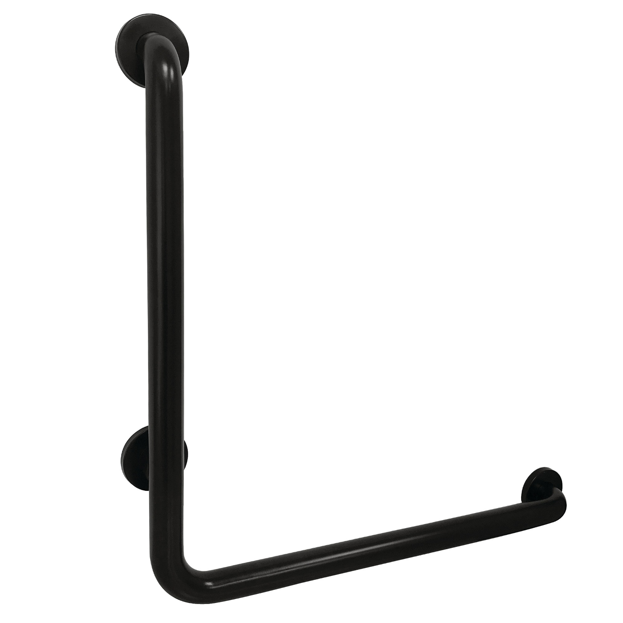Kingston Brass WLGBL1224CSR0 Made To Match 24-in Matte Black Wall mount ADA Compliant Grab Bar ( 330-lb Weight Capacity )