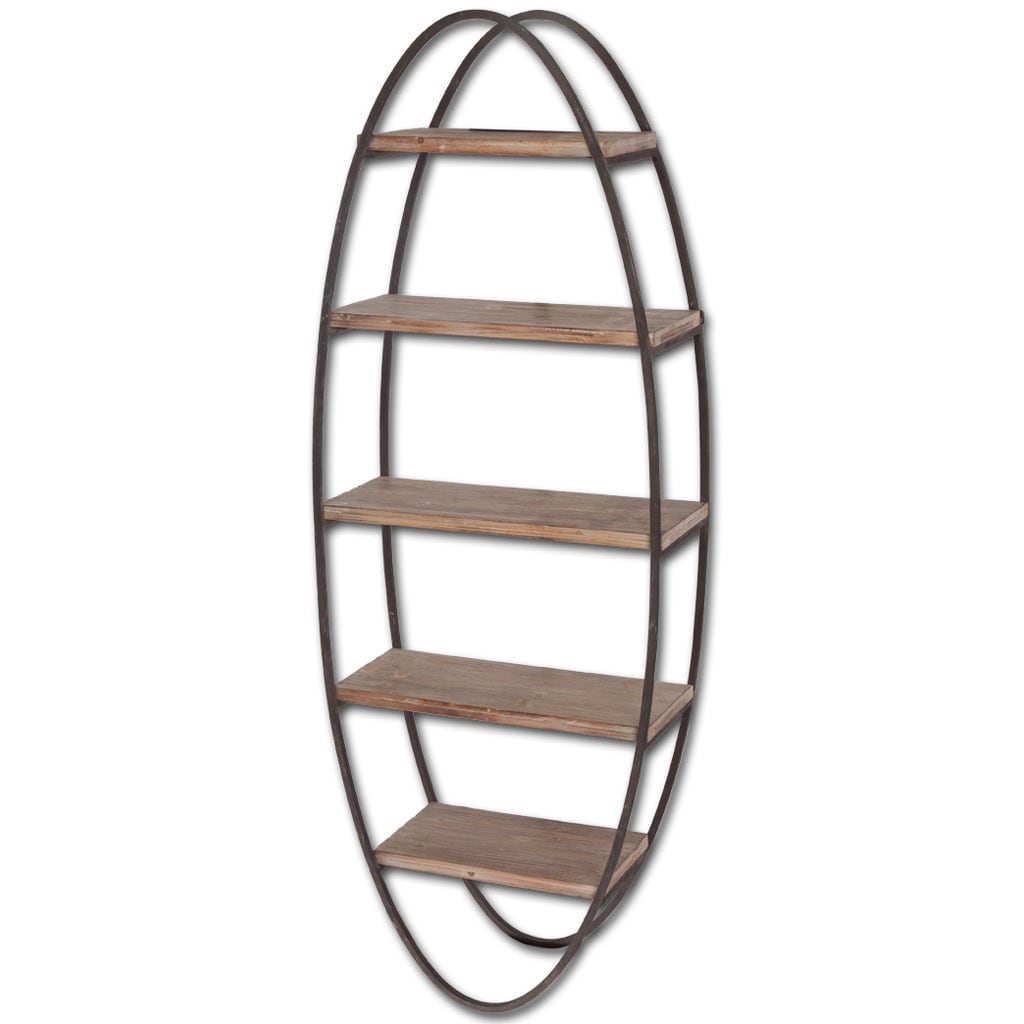 P. Nova Hanging 3 Tier Plastic Oval Shelves with Aluminum Hooks