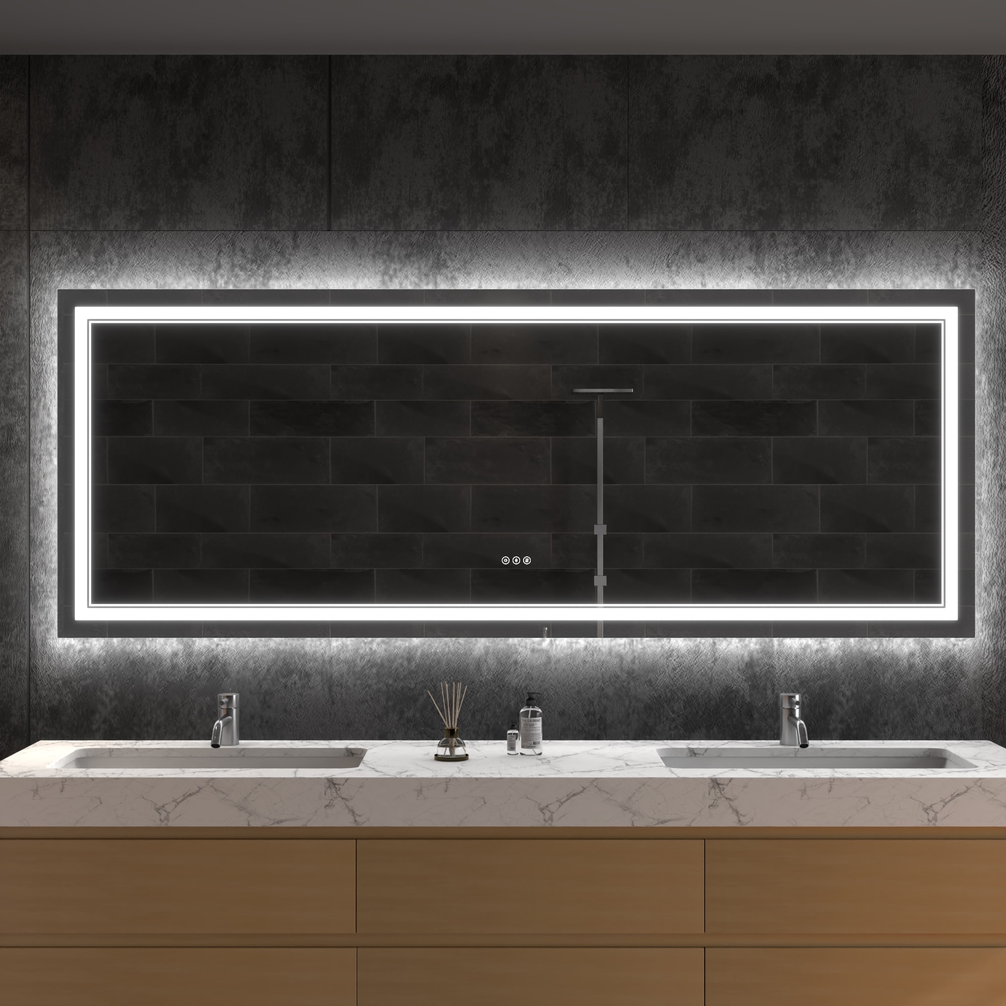 ExBrite EXBM3636V12 Framed-Bath-Mirrors - View #12