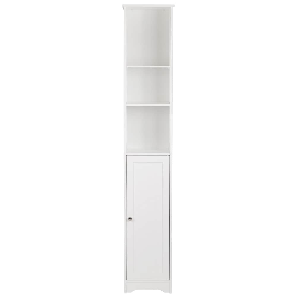 Winado LO1G13000406 11.81-in x 66.93-in x 9.5-in White Freestanding Linen Cabinet