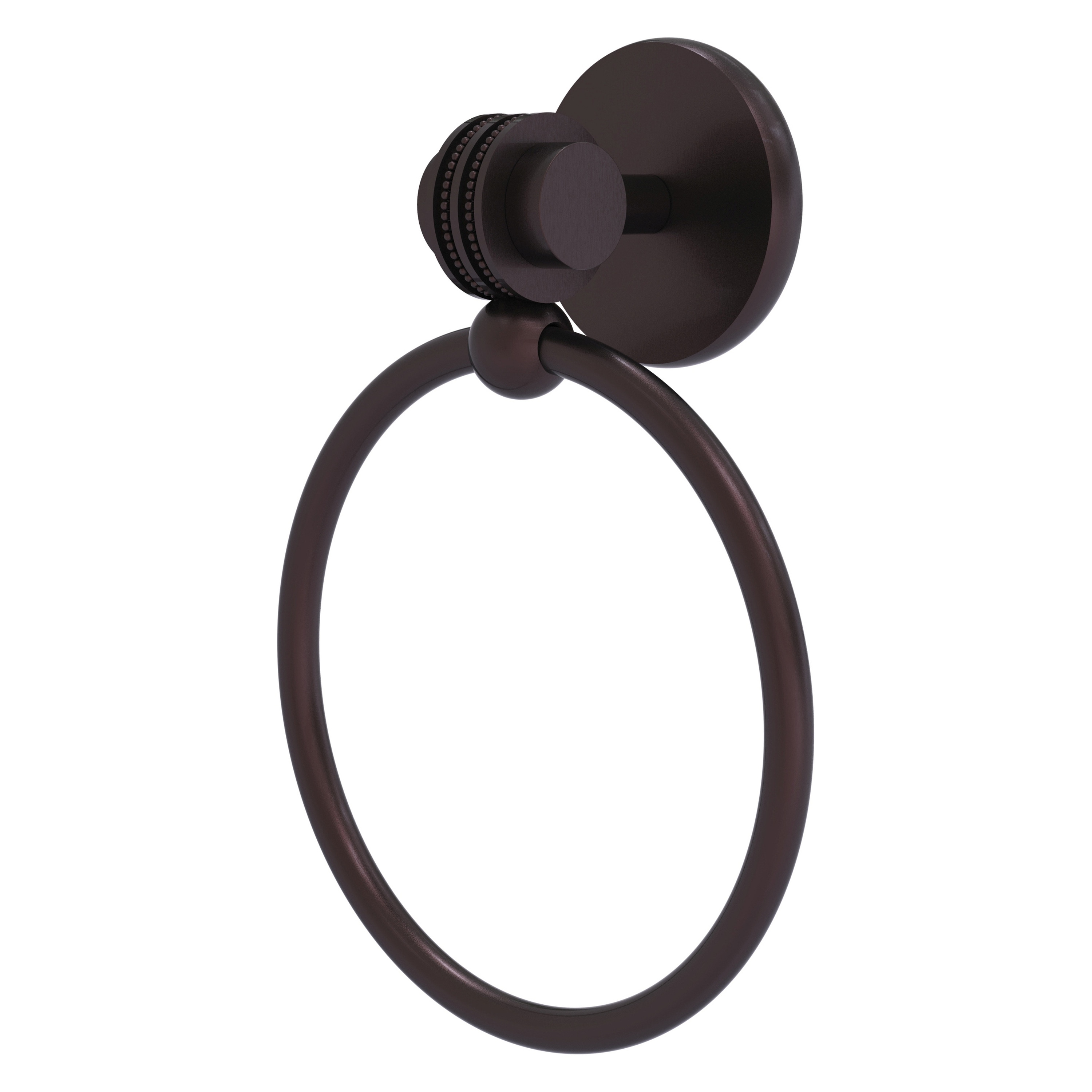 Allied Brass 7216D-ABZ Satellite Orbit Two Antique Bronze Wall mount Single Towel Ring