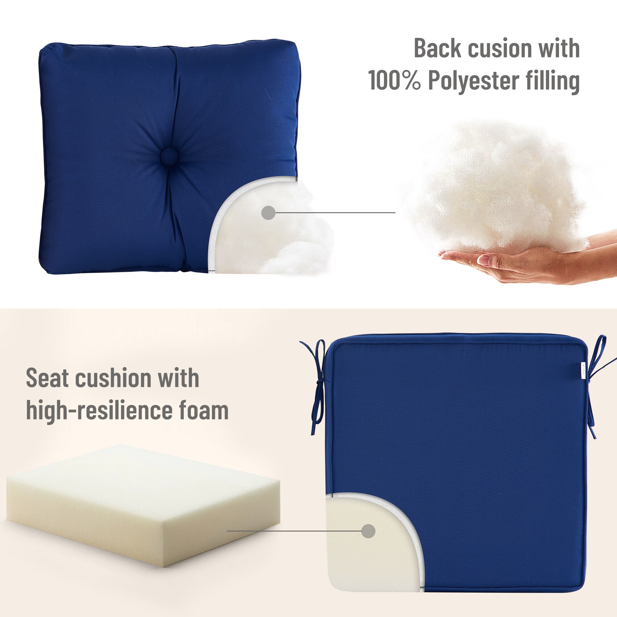 Artplan DRK-S08A5 Patio-Furniture-Cushions - View #4