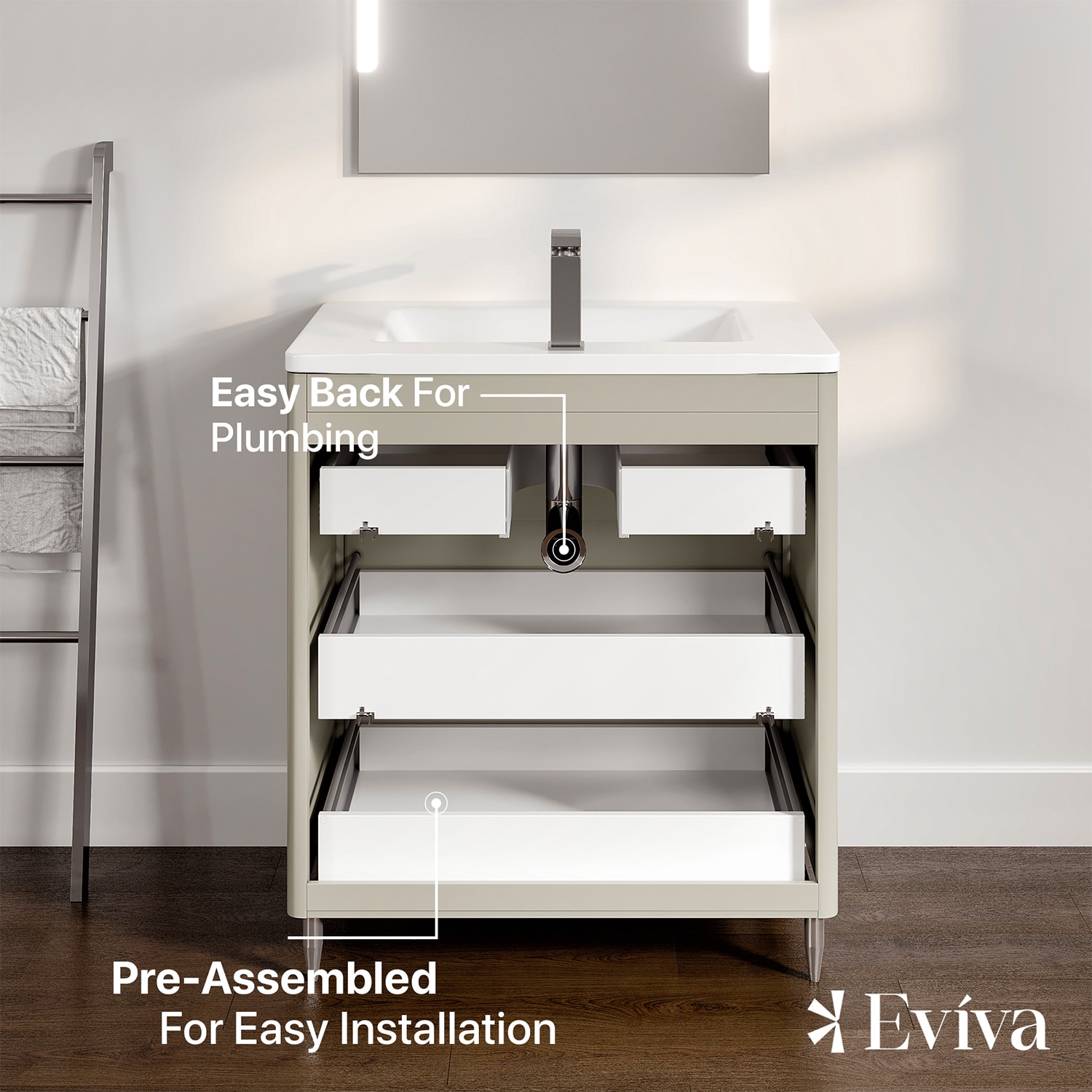 Eviva EVVN74-32GR Bath-Vanity-Combo - View #6