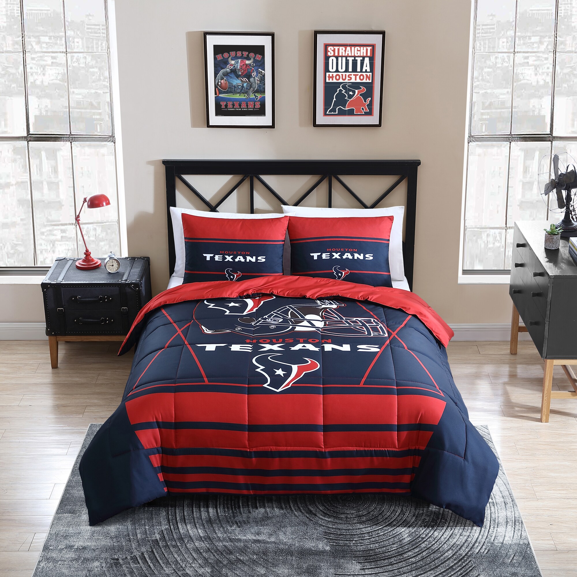 Officially Licensed NFL Memory Foam Travel Pillow - Houston Texans