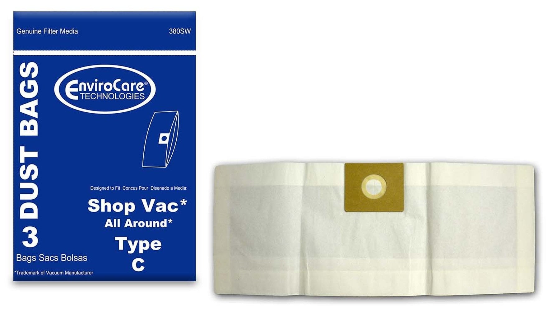 STEEL CITY 380SWX63 Shop-Vacuum-Collection-Bags - View #2