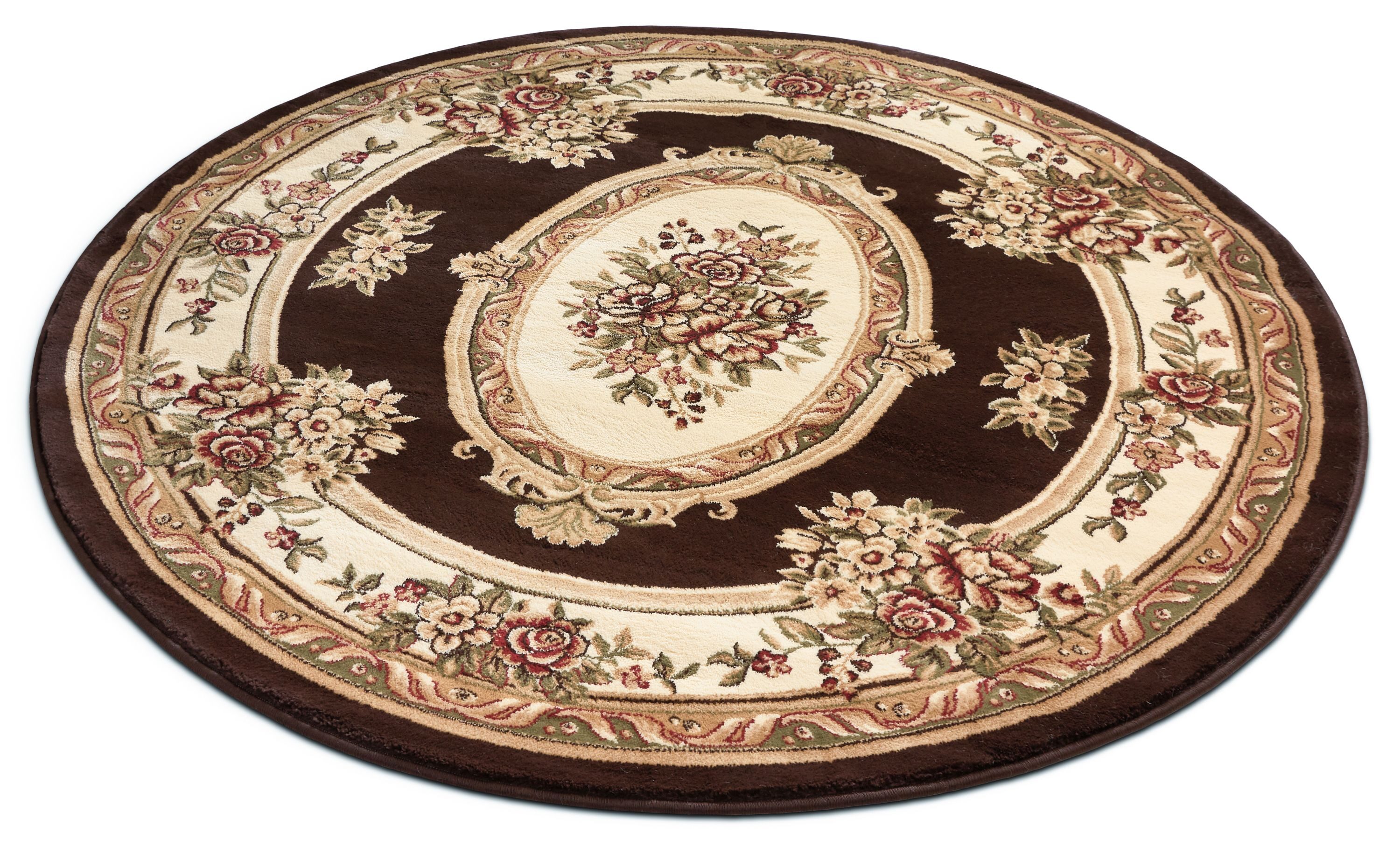 Photo 1 of ***MAY NEED TRUCK***
Well Woven 8 X 8 (ft) Frieze Brown Round Indoor Medallion Persian Area Rug