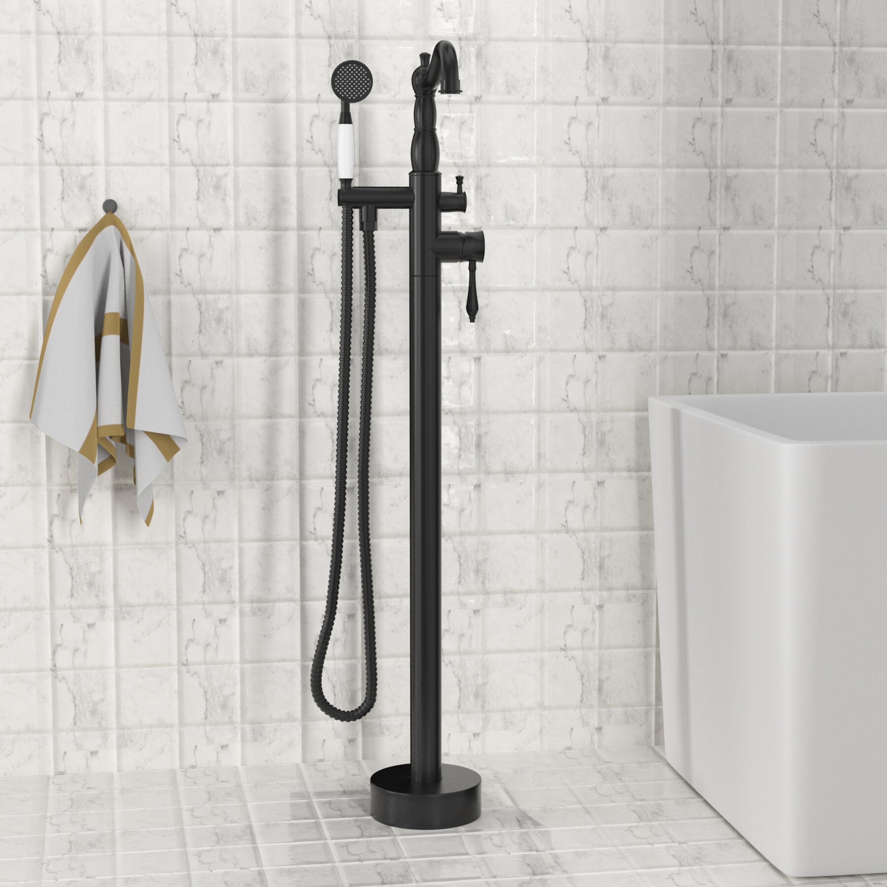 Clihome TC-083MB-BF Roman-Tub-Faucets - View #2