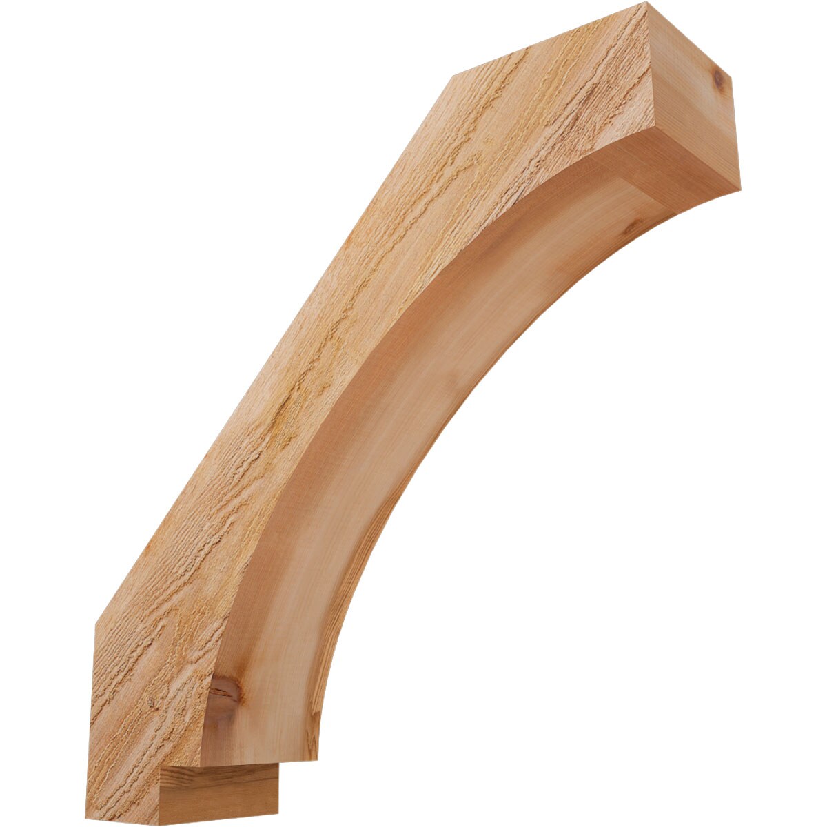 Ekena Millwork BRC06X24X24IMP00RWR 6-in x 24-in x 24-in Western Red Cedar Wood Imperial Rough Sawn Knee Brace