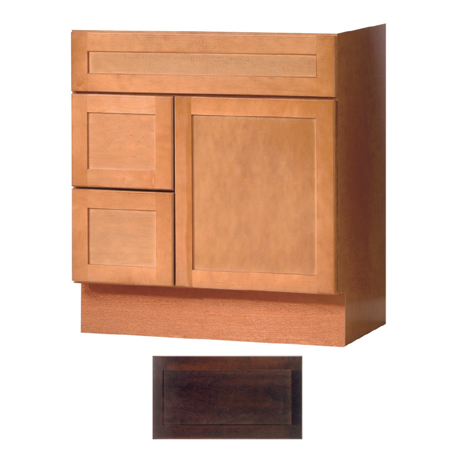 Insignia NC30VL-JAV Crest 30-in Java Bathroom Vanity Base Cabinet without Top