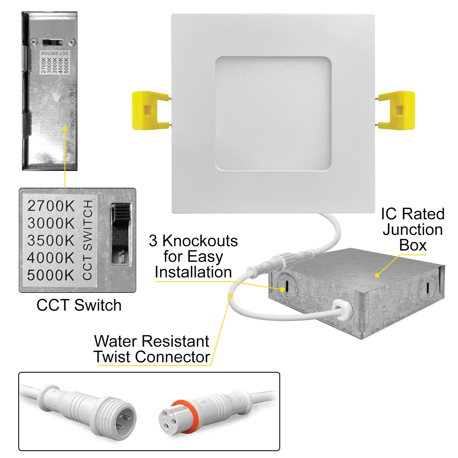 NUWATT NW-P-SQDL36W5CTWH12P Led-Retrofit-Downlight - View #4