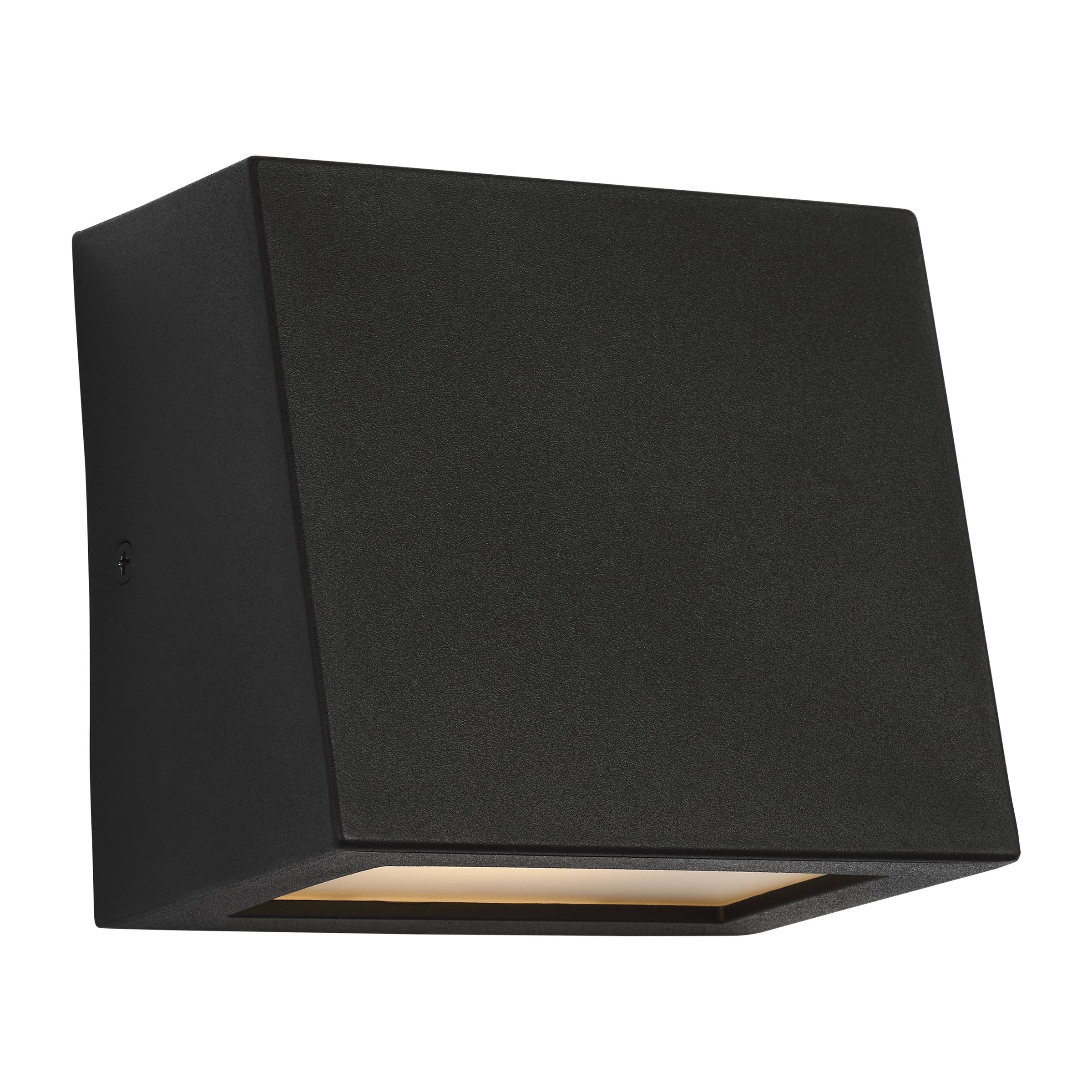 Generation Lighting SLO1301TXB Kakudo Coastal 4.63-in H Black Hardwired Integrated LED Outdoor Wall Light