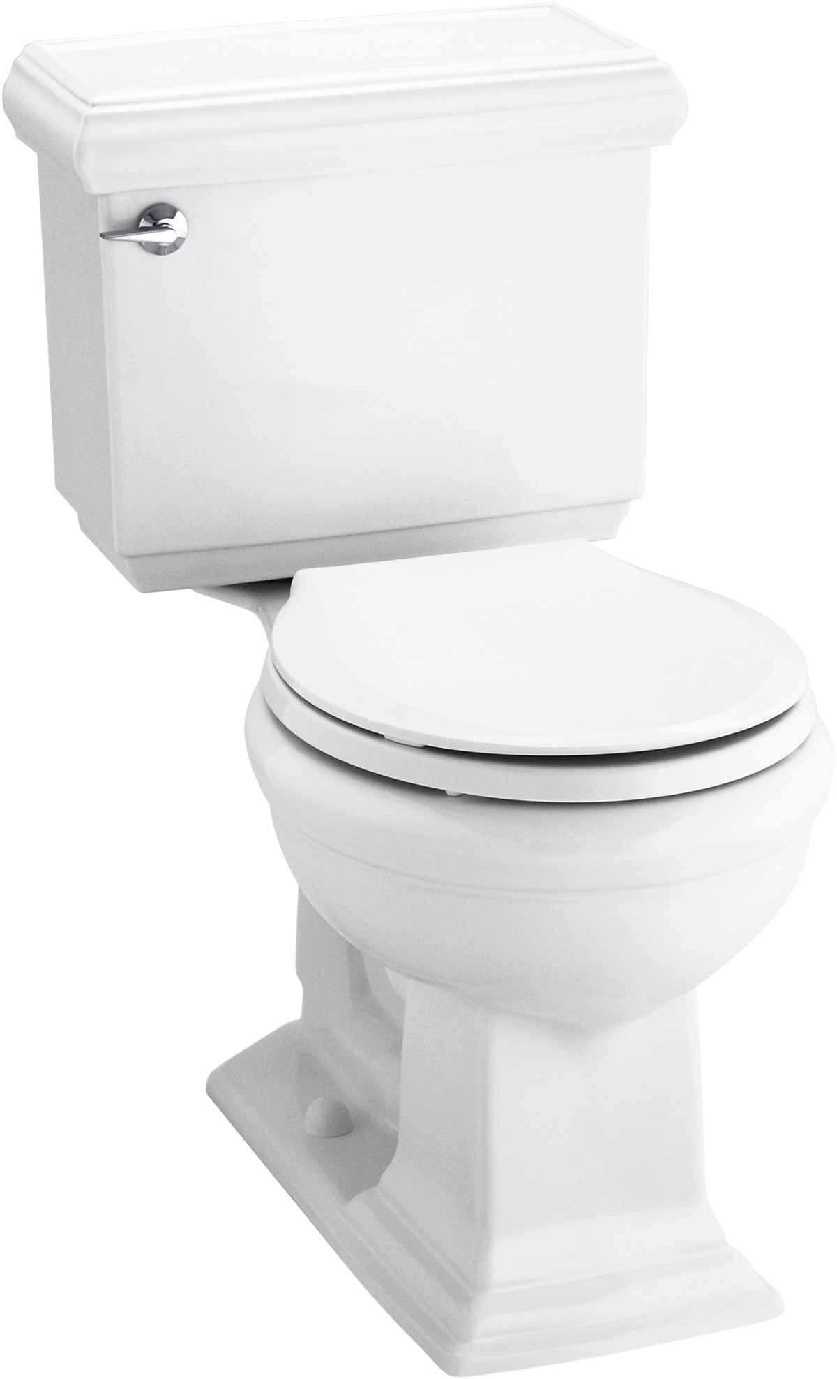KOHLER 3986-0 Memoirs White Round Chair Height 2-piece WaterSense Toilet 12-in Rough-In 1.28-GPF