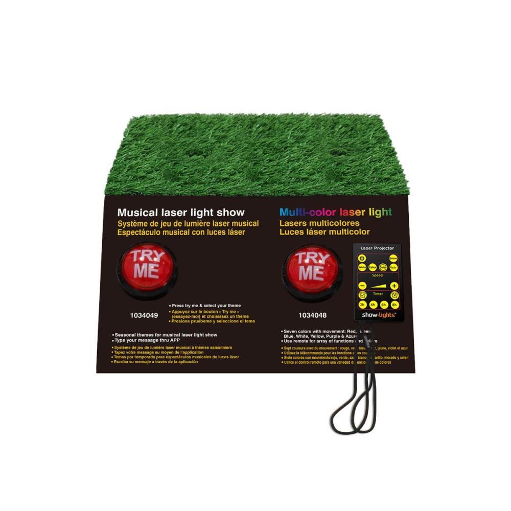 Show Lights W10I0094 Projector Display (2pc) Multi-function Red, Green, Blue, White, Yellow, Purple, Azure Electrical Outlet Multi-design Christmas Indoor Light Show Projector
