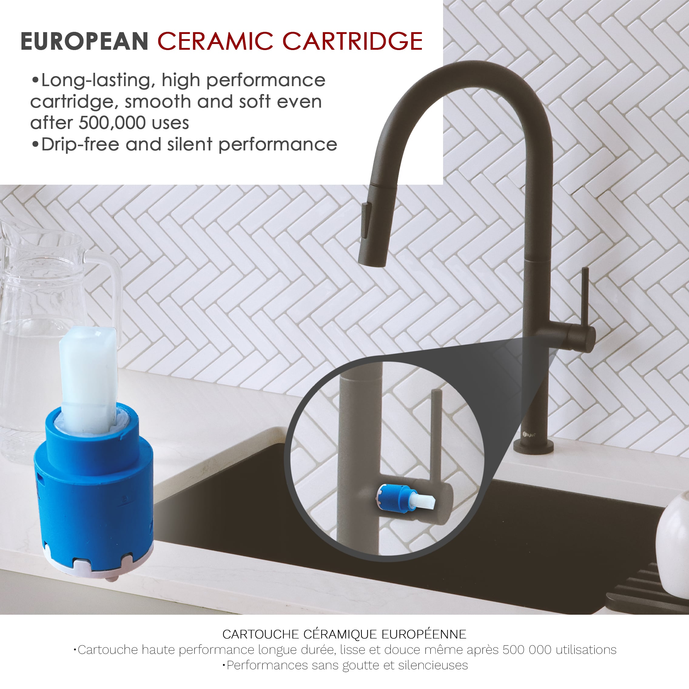 Stylish K-141N Kitchen-Faucets - View #5