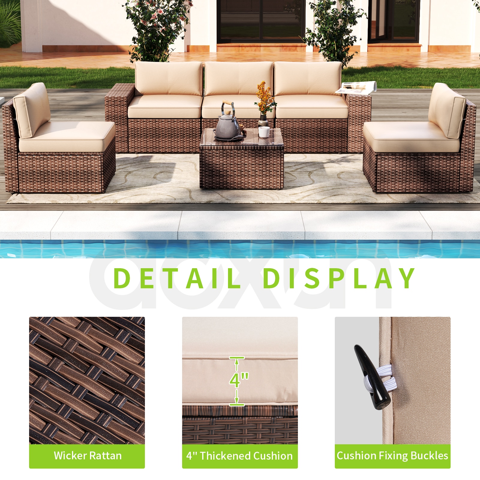 AOXUN LS-039BGAB Patio-Conversation-Sets - View #4