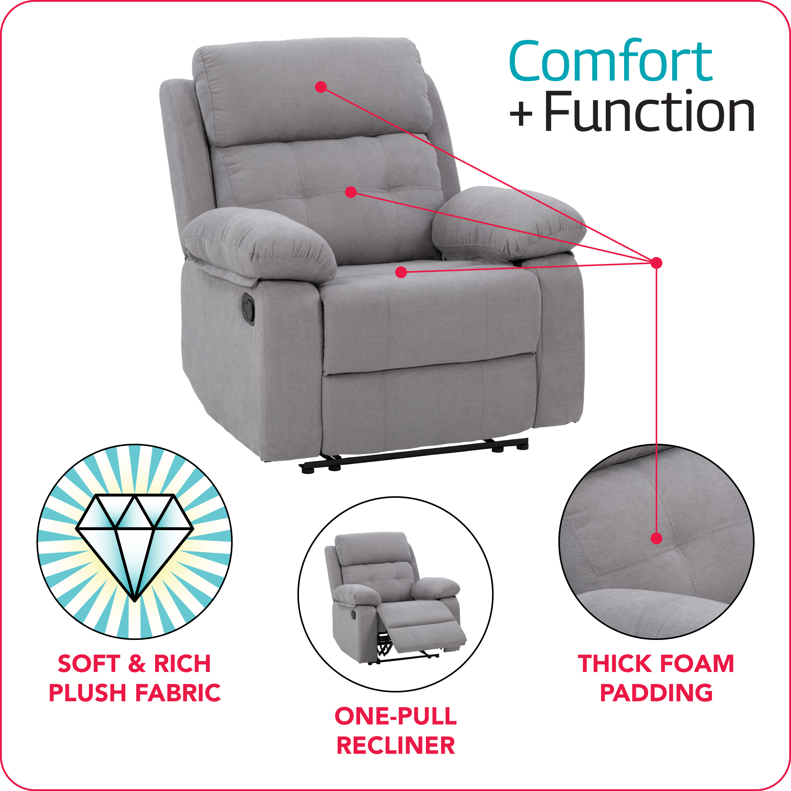 CorLiving LRB-450-R recliners - View #6