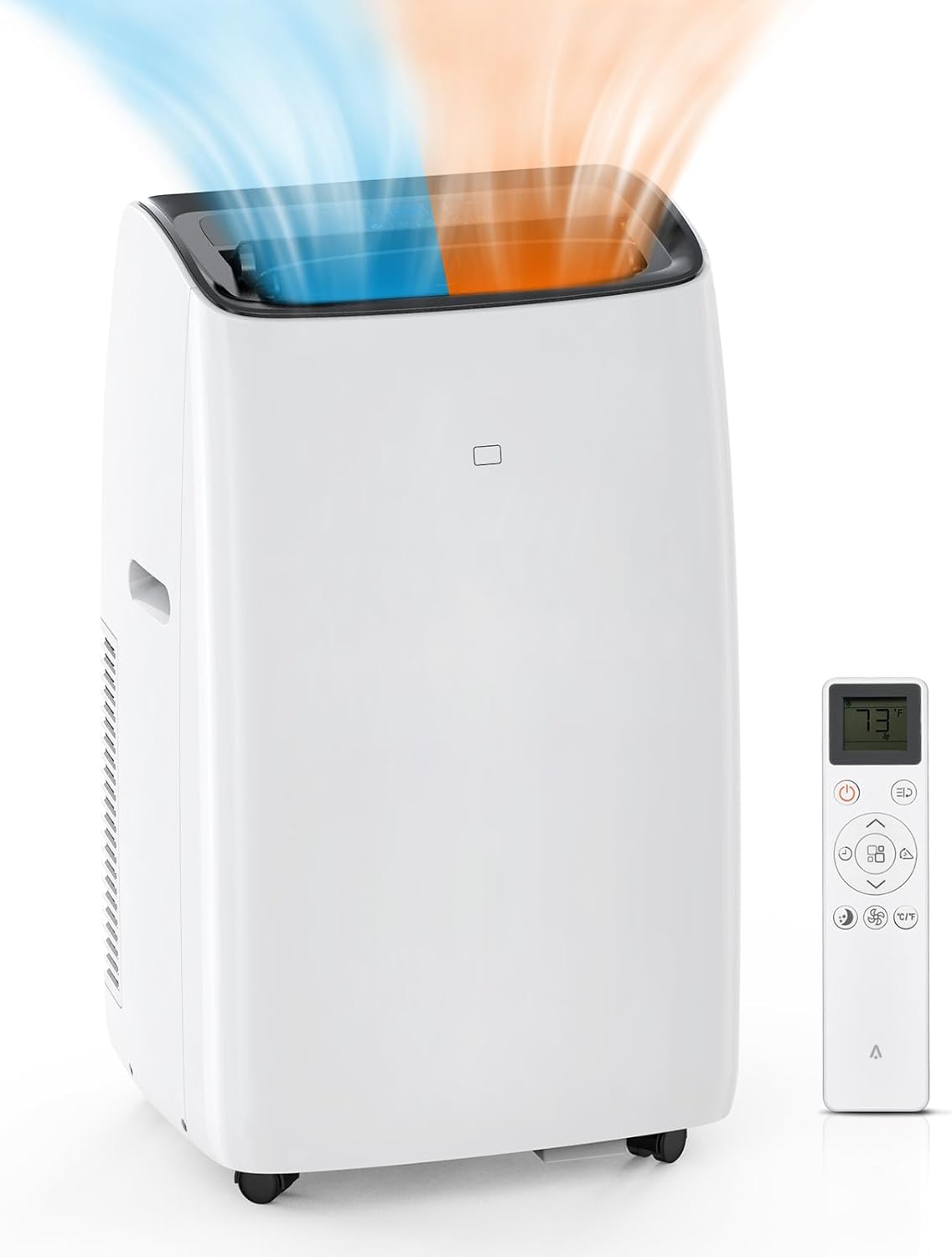 Garvee Portable Air Conditioner - 14000 BTU Air Conditioner With Remote Control Portable Ac Unit Cooler and Heater Ultra-Quiet 42dB Sleep Mode for Rooms Bedroom Dual Hose Design With Window Kit