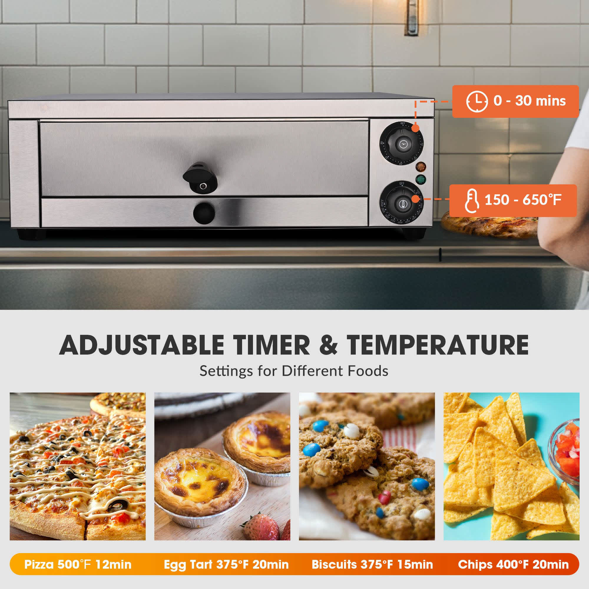 Yescom 26PIZ001-16INS-11-LO Outdoor-Pizza-Ovens - View #2