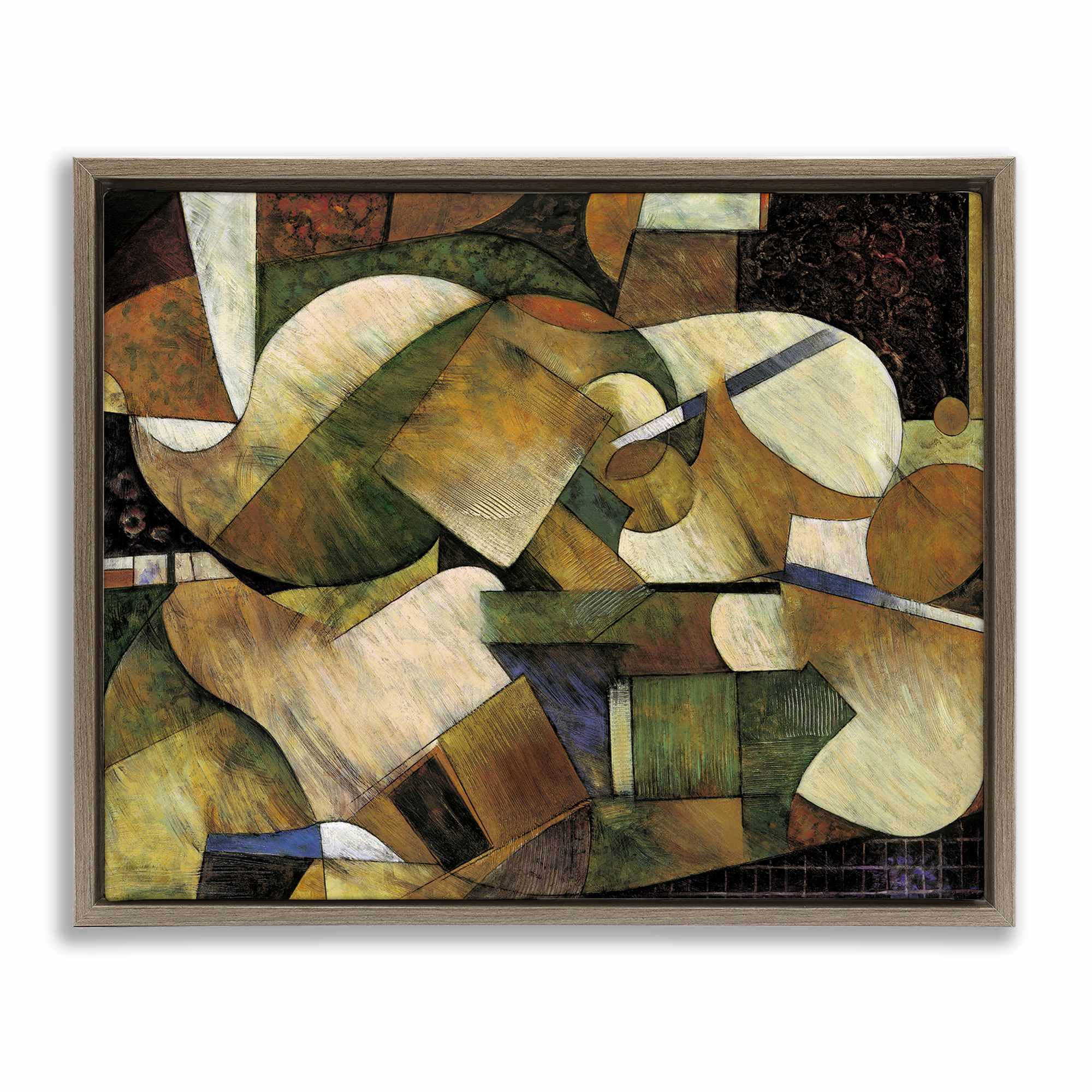 Stupell Industries BS-538-FFE-24X30 Expressive Geometric Abstraction Floating Frame design by Jonathan Parsons