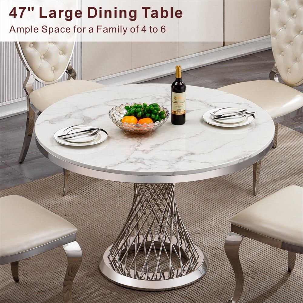 Coolbibila ALAYA-TABLE-SILVER Dining-Tables - View #2