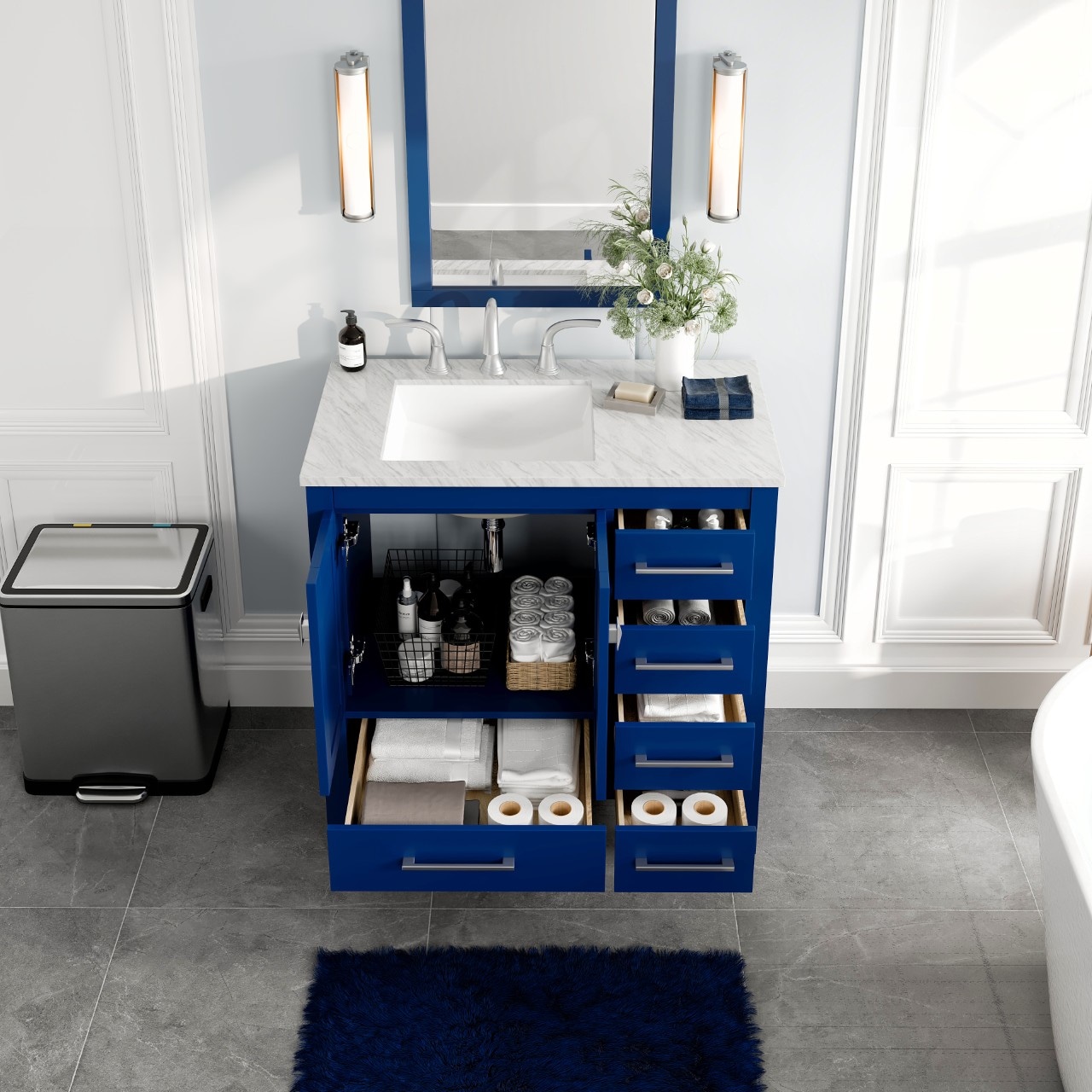 Eviva EVVN412-36BLU Bath-Vanity-Combo - View #3