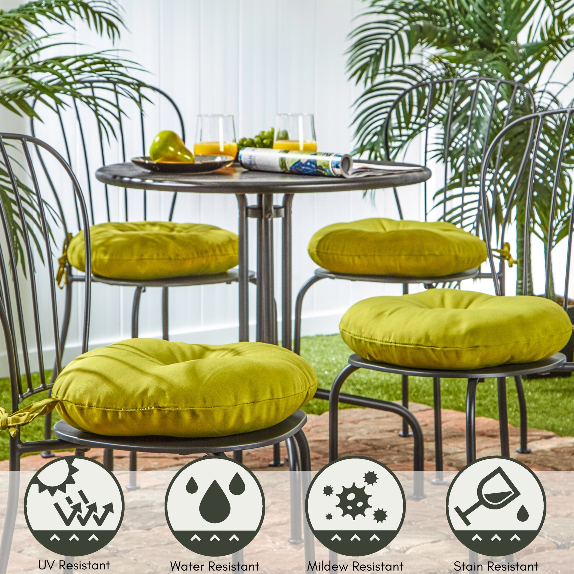 Greendale Home Fashions OC6816S4-KIWI Patio-Furniture-Cushions - View #6