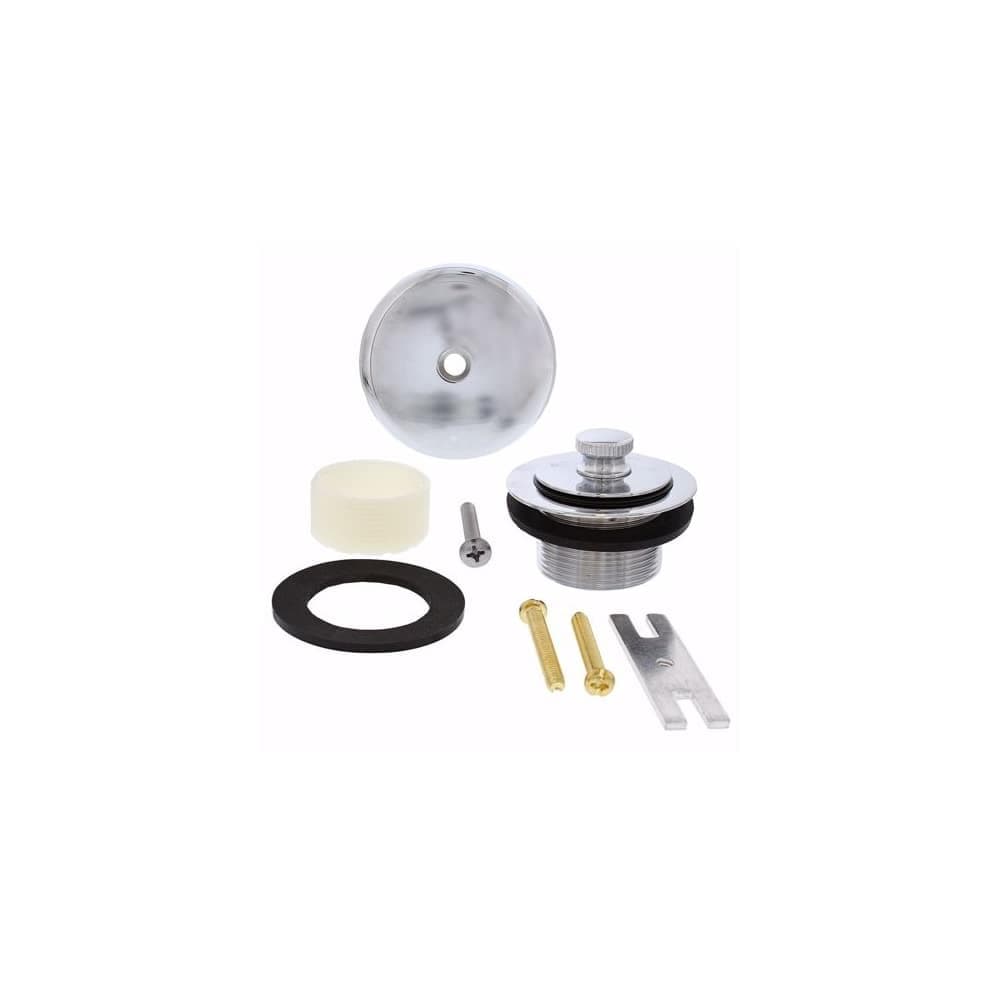 Jones Stephens  B51034 OneHole Friction Lift Tub Drain Trim Kit, Includes TwoHole Conversion Bar