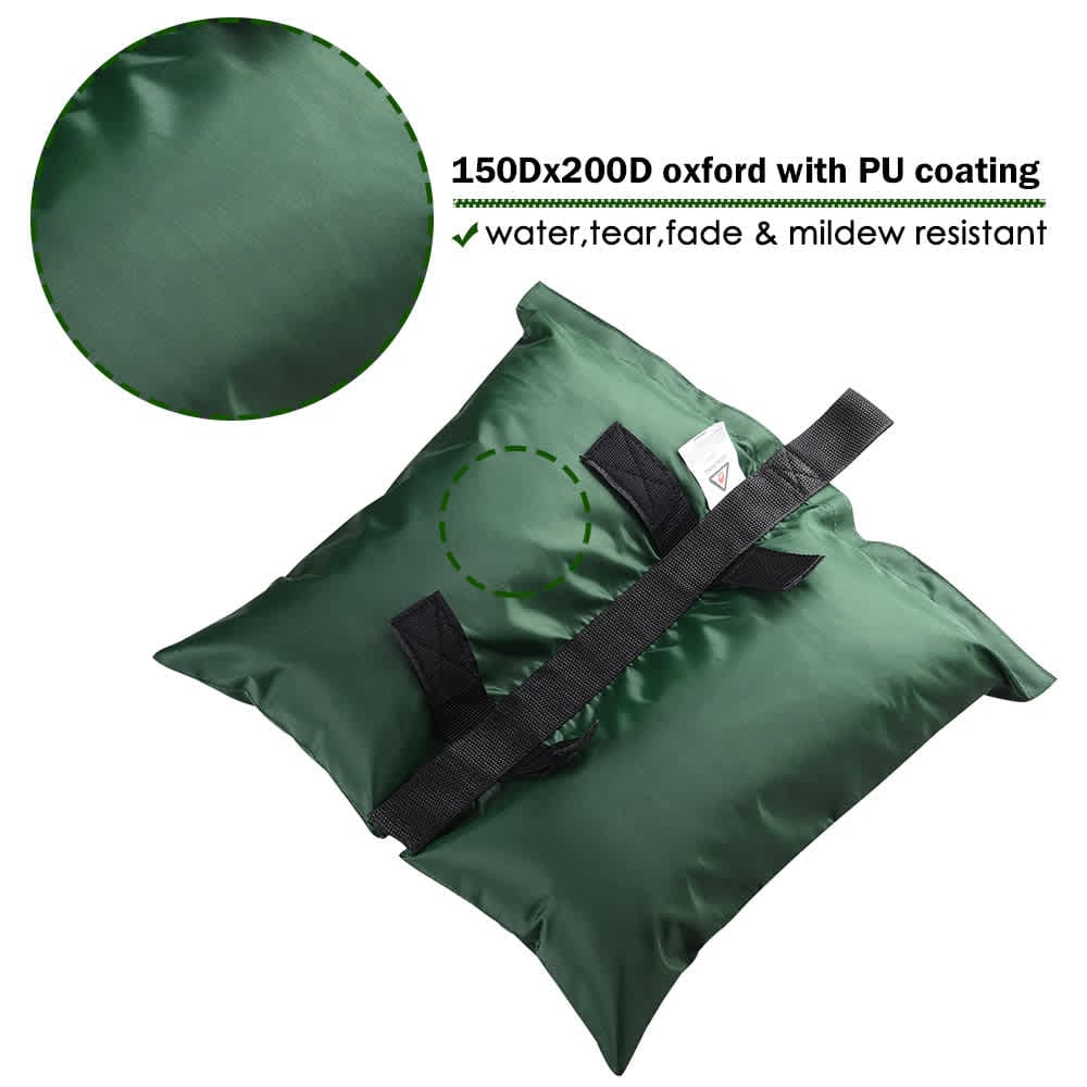 Yescom 07SBG003-DX4-04-LO 4Pcs Weight Sand Bag Oxford for Outdoor Easy Pop Up Canopy Instant Tent Gazebo Shelter Green